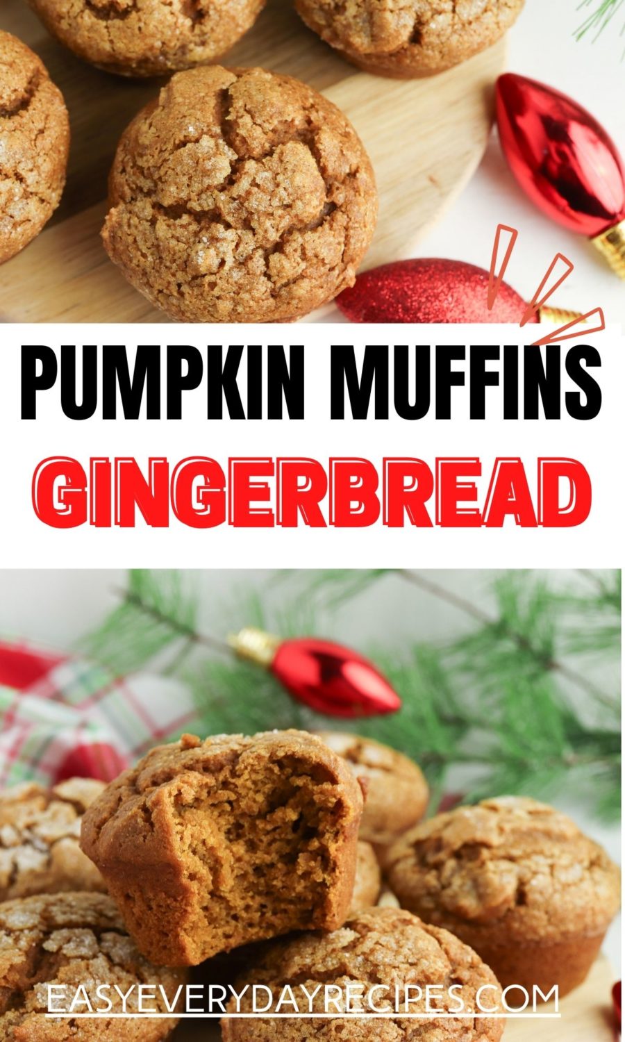 Pumpkin muffins gingerbread with the text pumpkin muffins gingerbread.