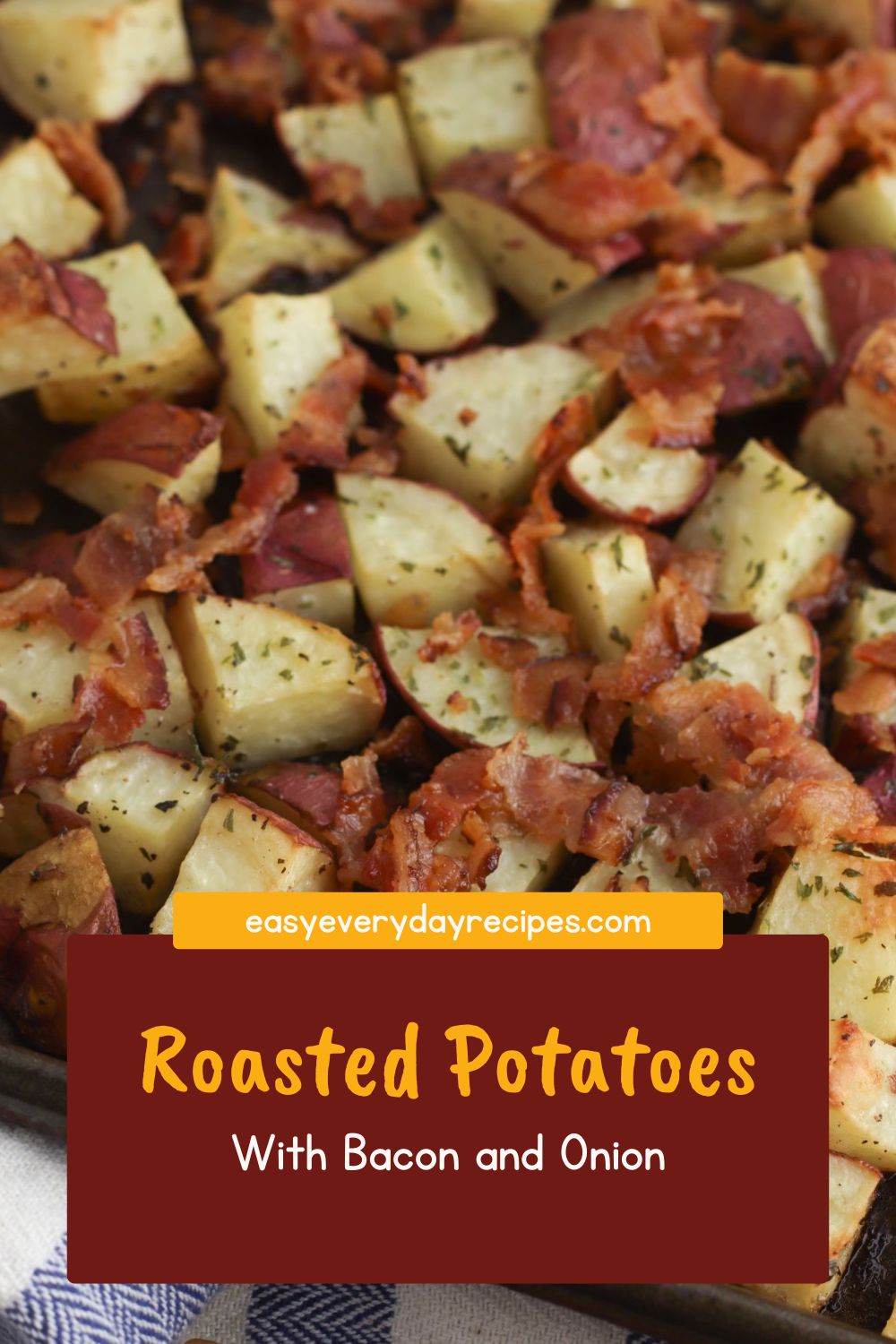Roasted Potatoes With Bacon and Onion 9 Roasted Potatoes With Bacon and Onion pin