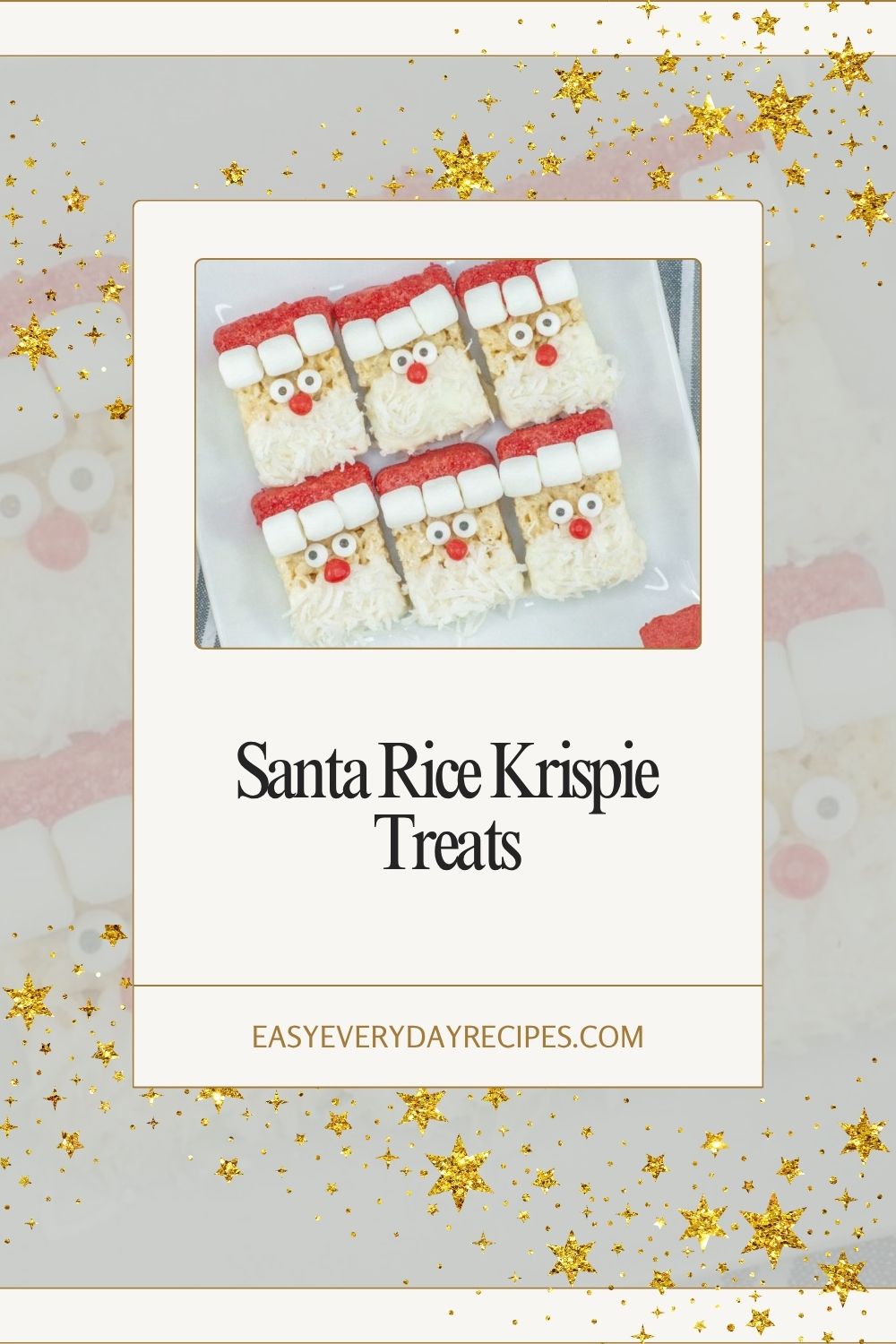 Santa Rice Krispie Treats 10 Santa Rice Krispie Treats pin 1