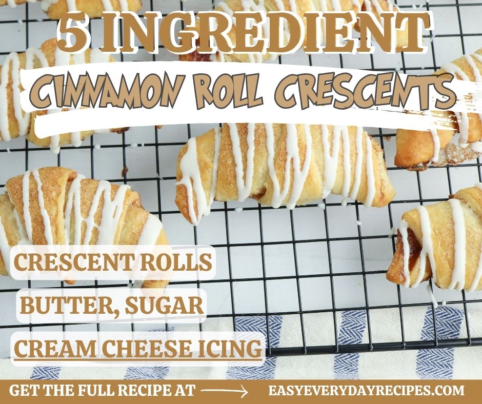 5 ingredient cinnamon roll crescents.