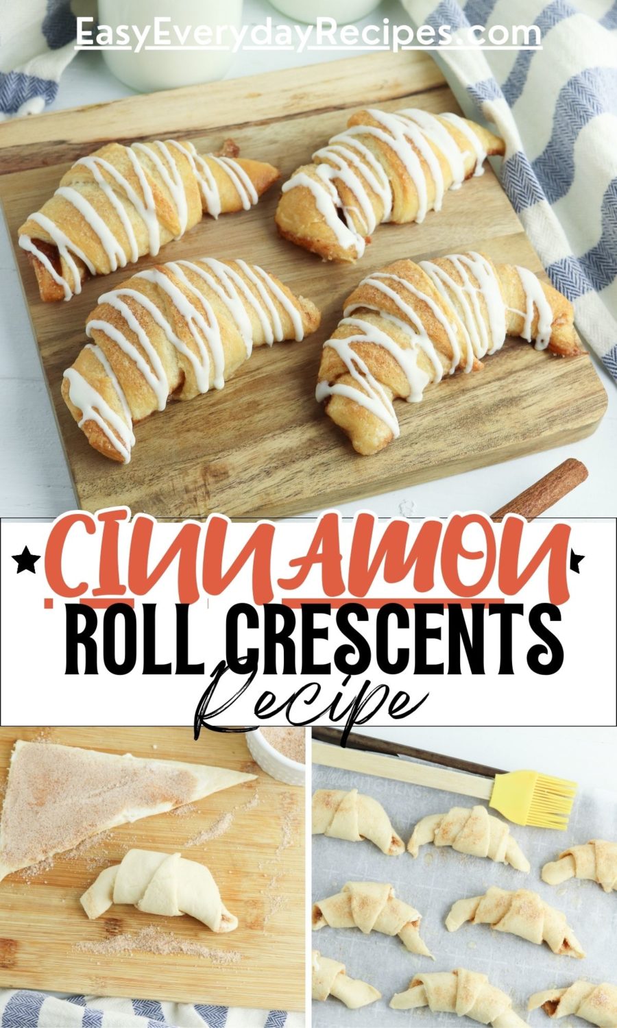 Cinnamon roll crescents recipe.