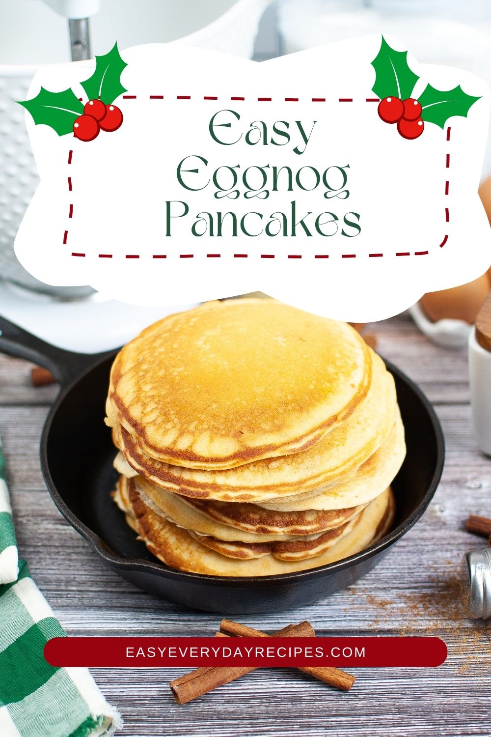 A stack of pancakes with the text easy octopus pancakes.