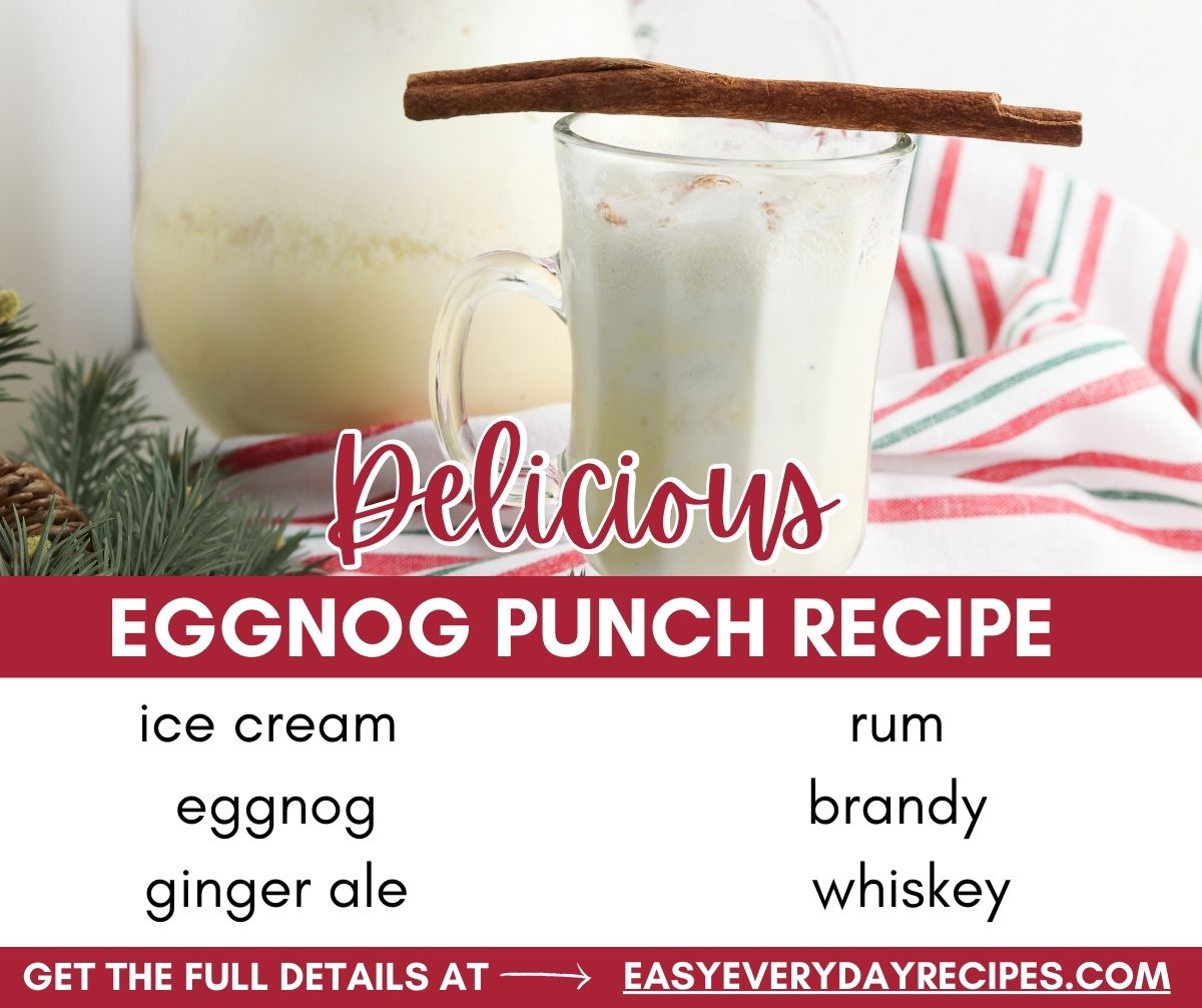 Delicious eggnog punch recipe.