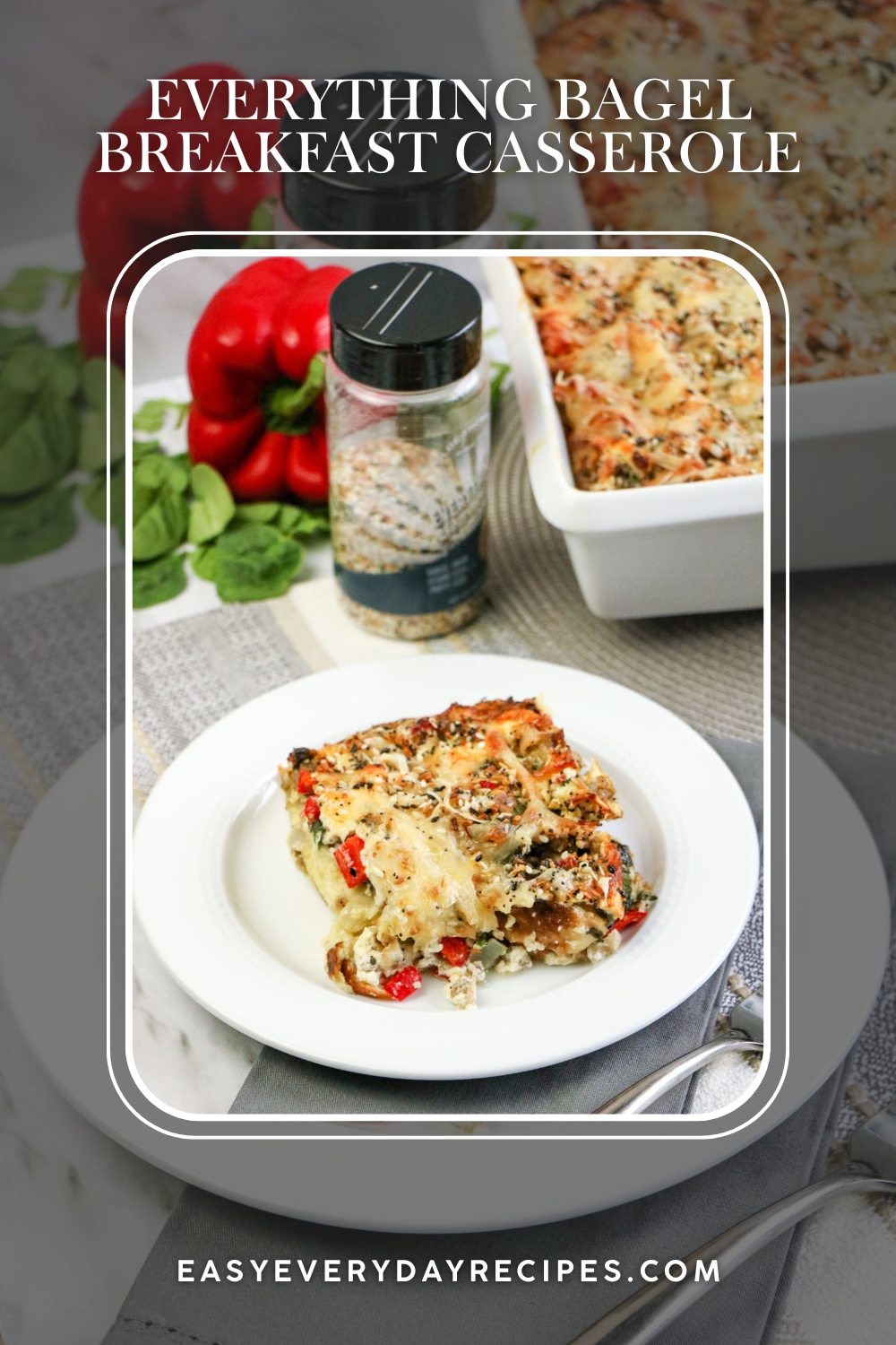 Everything Bagel Breakfast Casserole 17 Everything Bagel Breakfast Casserole pin