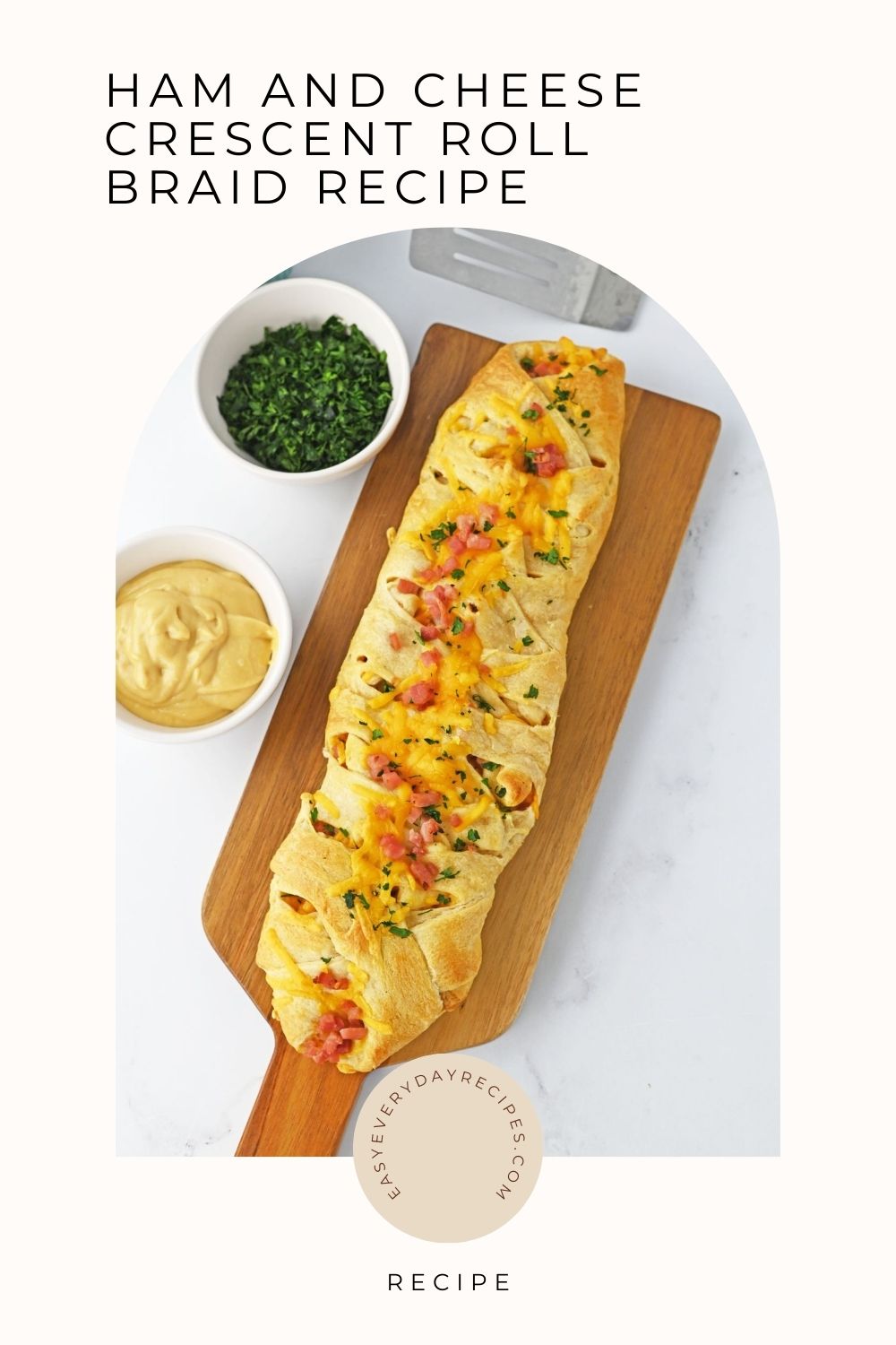 Ham and Cheese Crescent Braid 13 Ham and Cheese Crescent Roll Braid Recipe pin