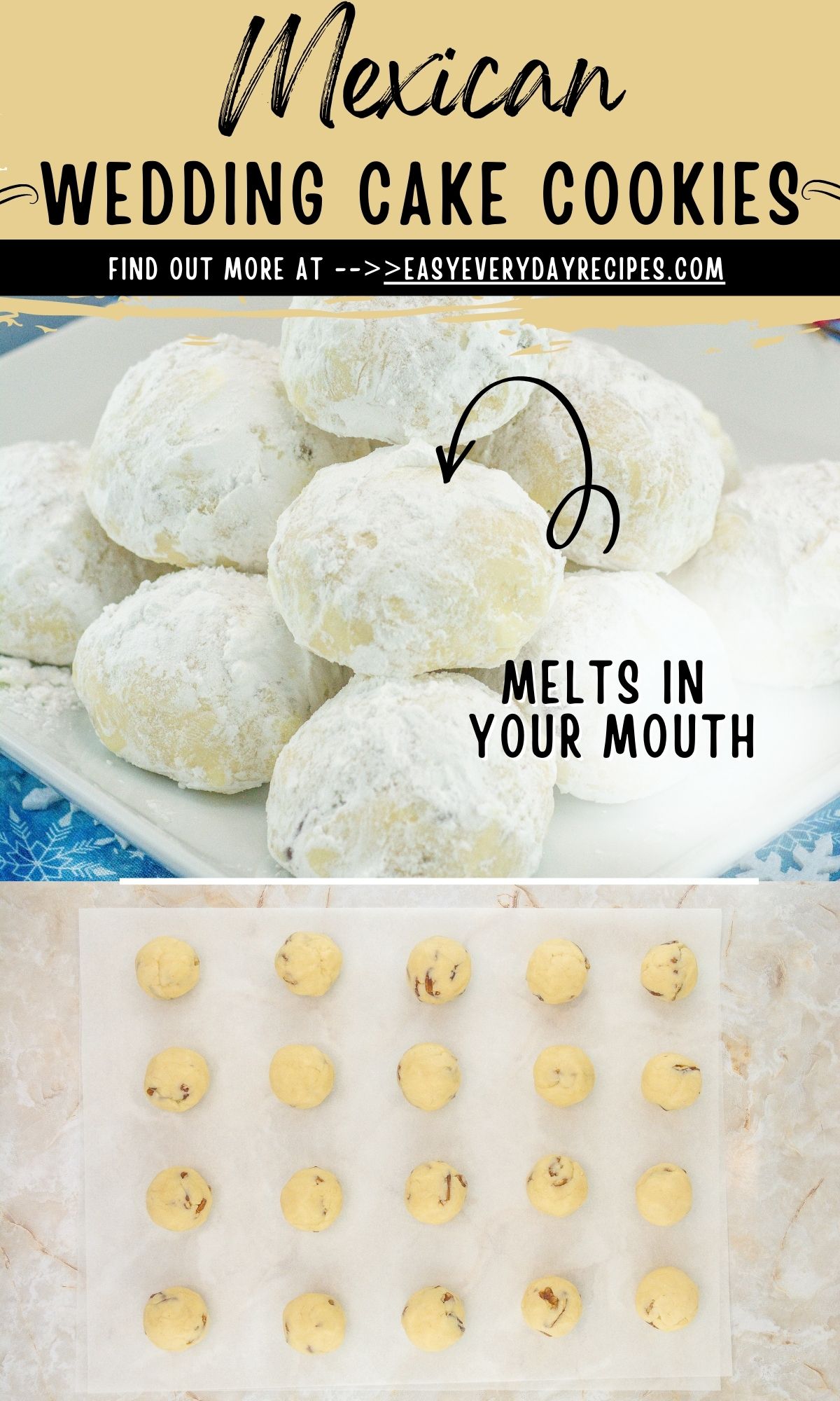 Mexican Wedding Cake Cookies Easy Everyday Recipes