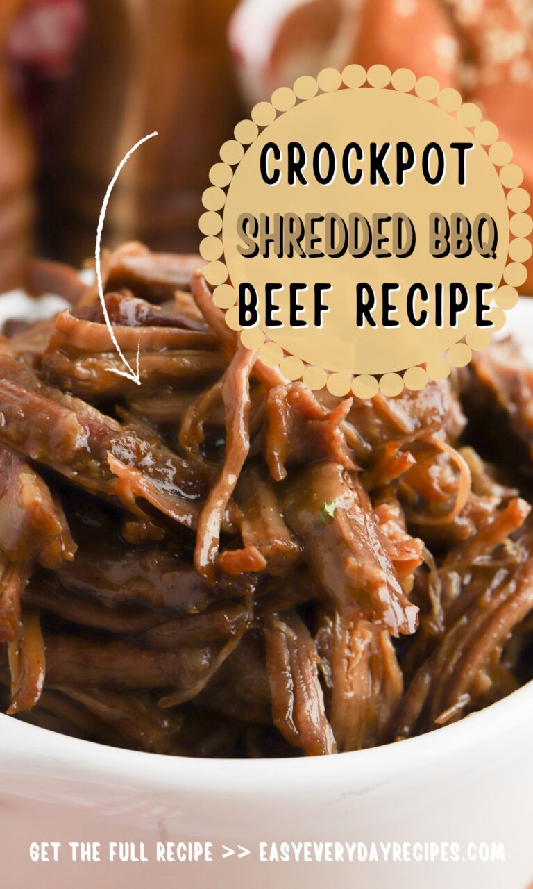 Slow Cooker Shredded BBQ Beef | Easy Everyday Recipes