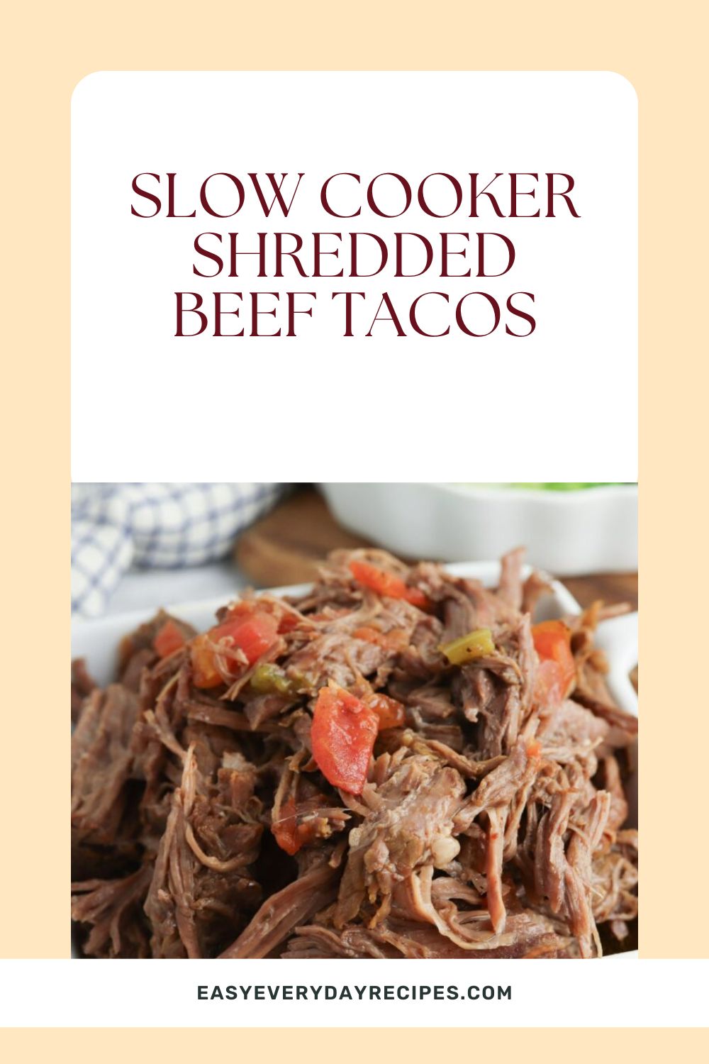 Slow Cooker Shredded Beef Tacos 15 Slow Cooker Shredded Beef Tacos pin