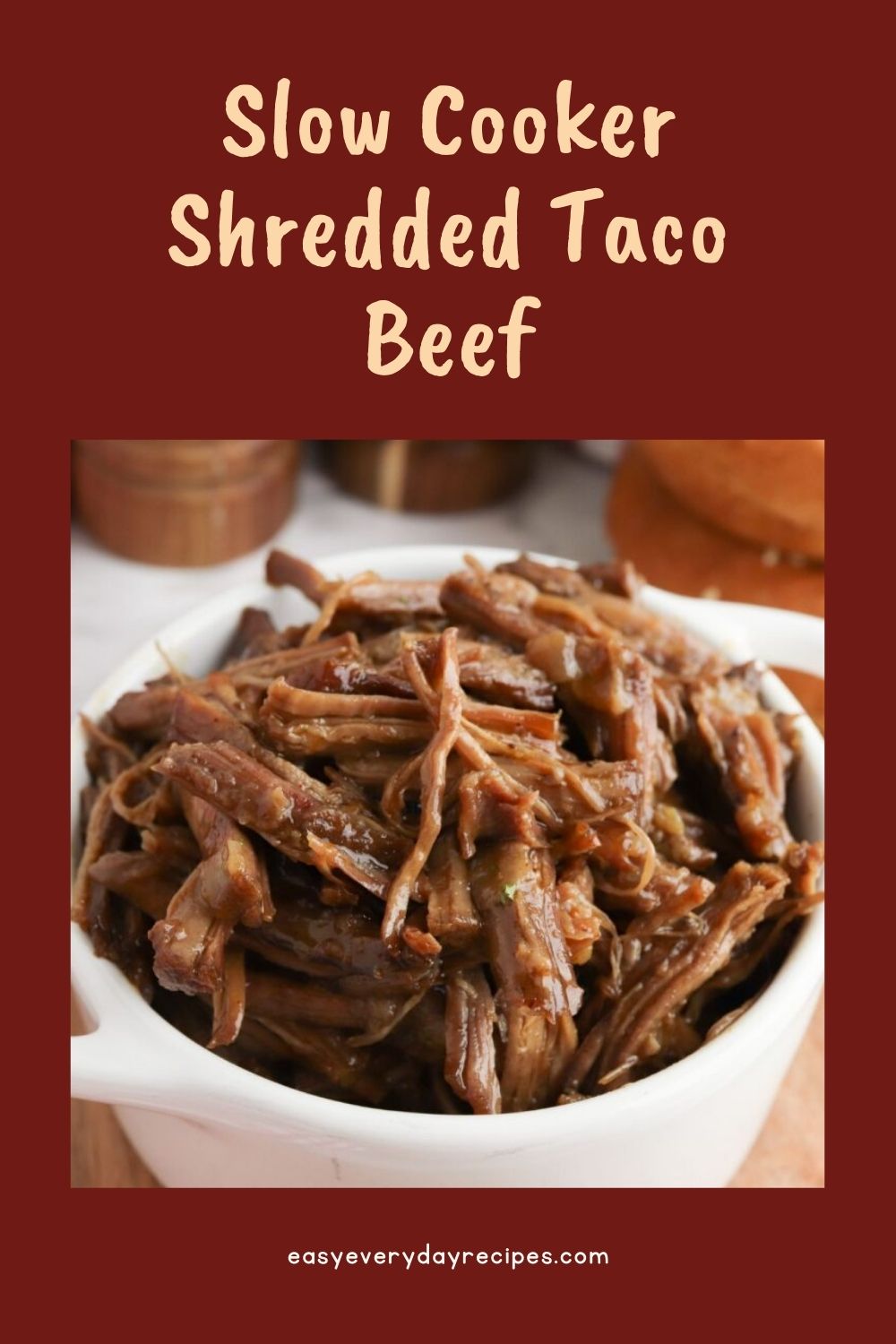Slow Cooker Shredded Beef Tacos 17 Slow Cooker Shredded Taco Beef pin