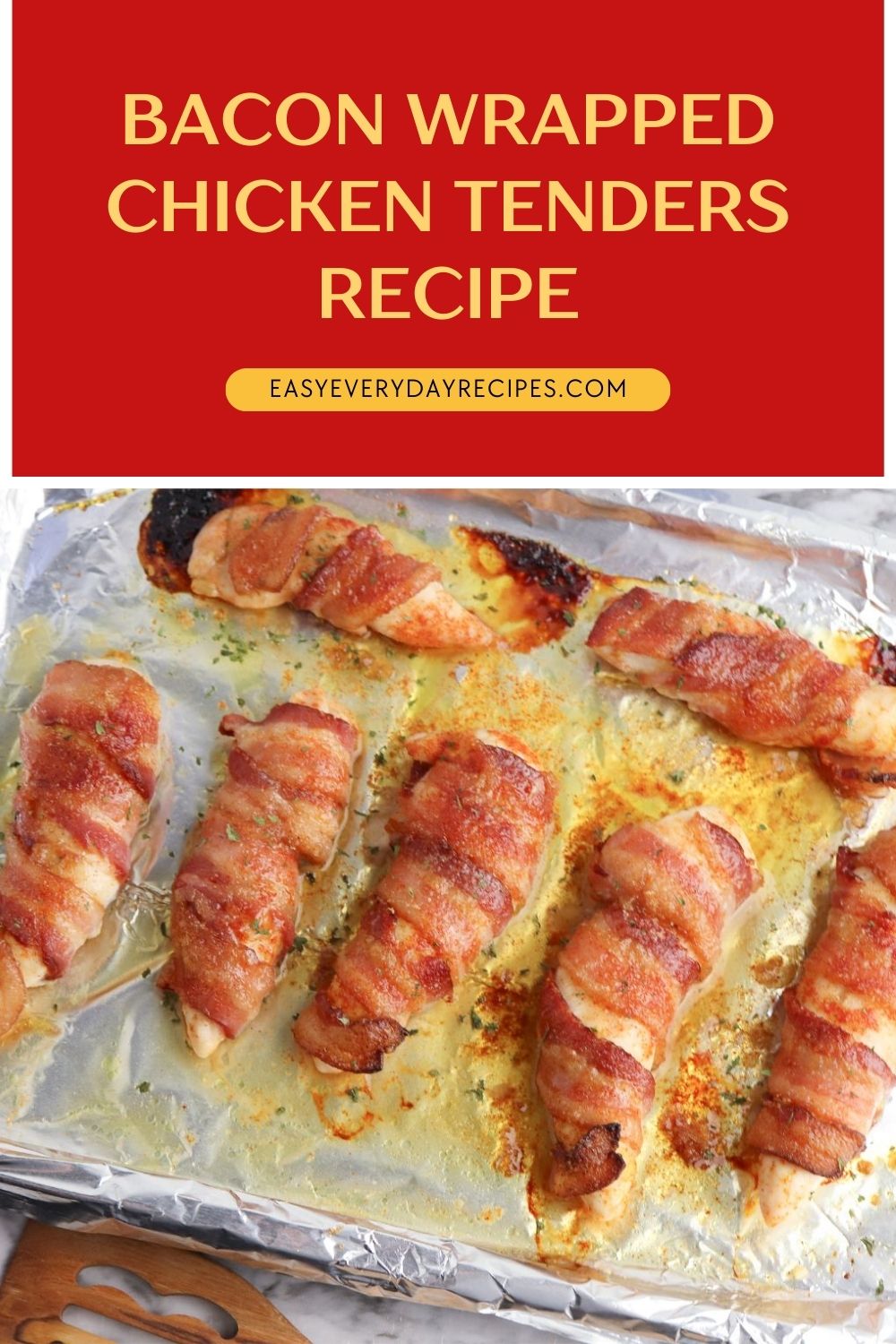 Bacon Wrapped Chicken Tenders 16 Bacon Wrapped Chicken Tenders Recipe pin