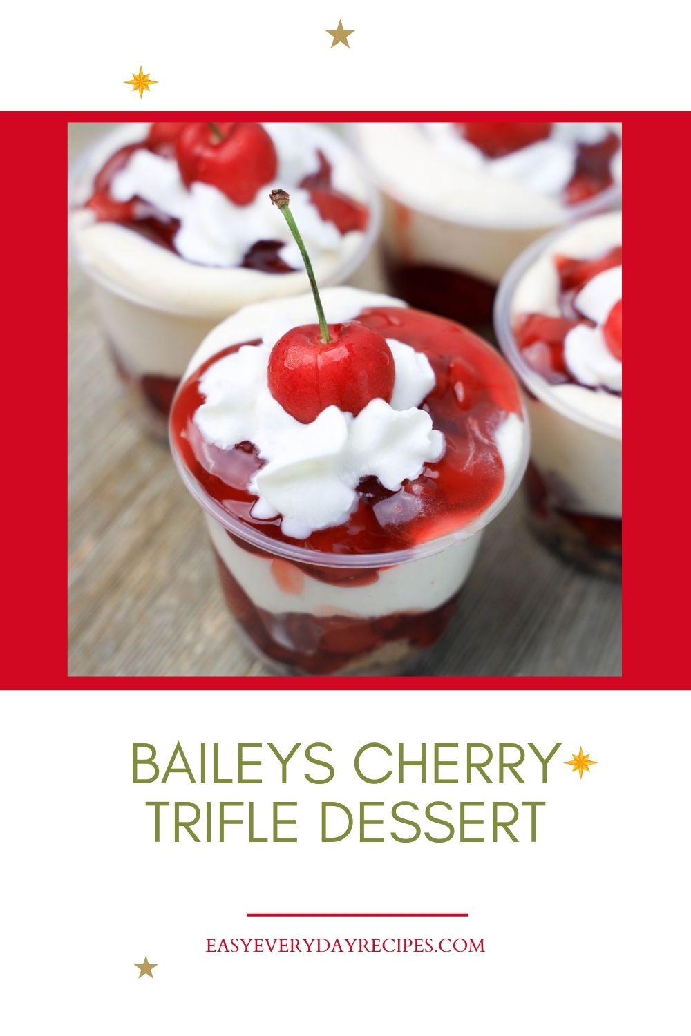 Baileys Cherry Trifle Dessert 15 Baileys Cherry Trifle Dessert pin 1
