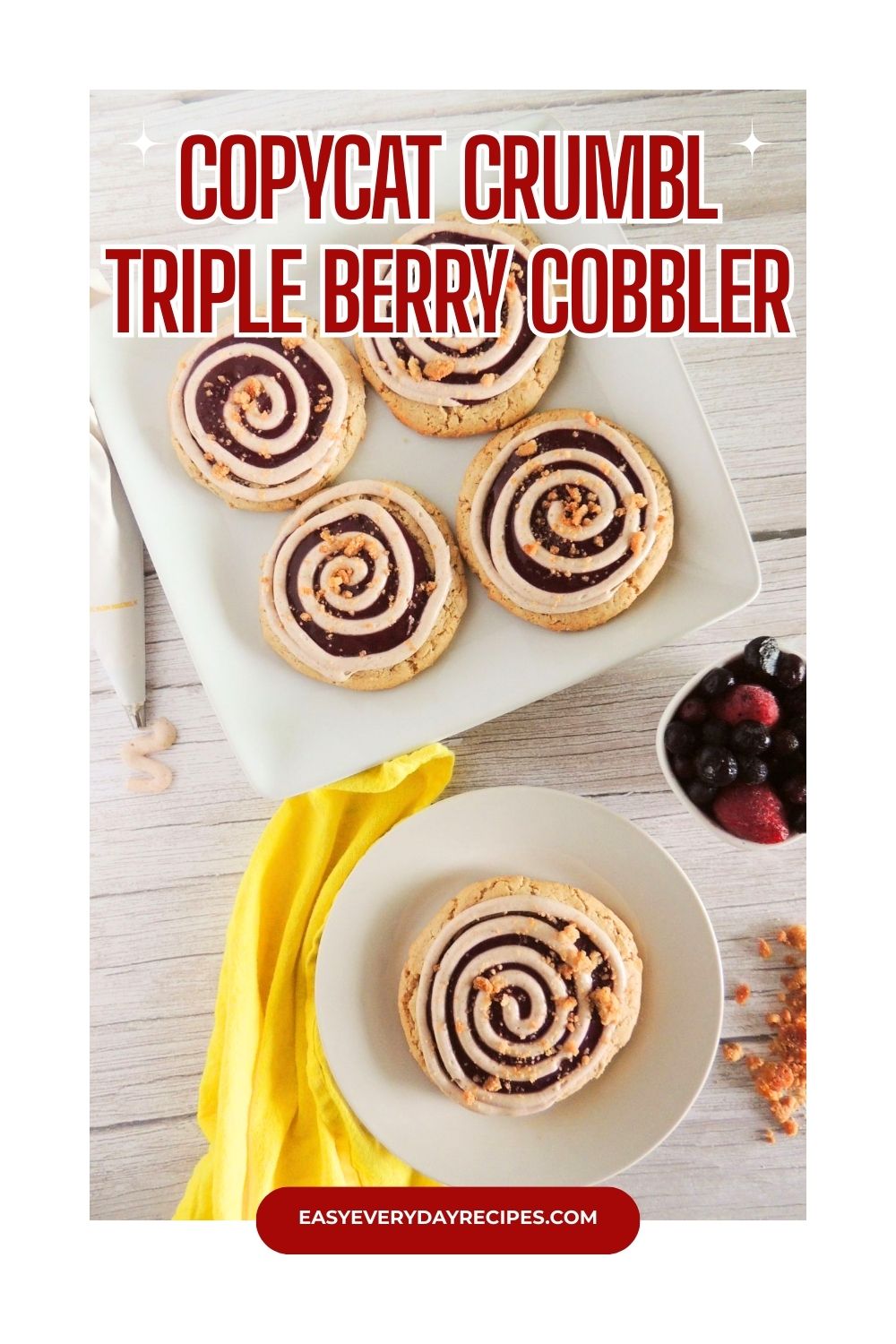 Copycat Crumbl Triple Berry Cobbler 25 Copycat Crumbl Triple Berry Cobbler pin