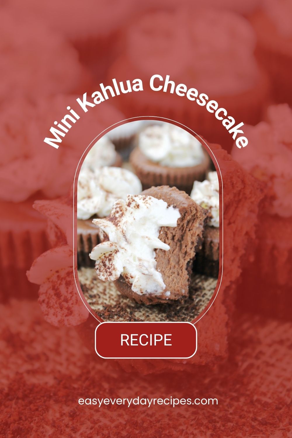 Mini Kahlua Cheesecake Recipe 15 Mini Kahlua Cheesecake Recipe pin 1