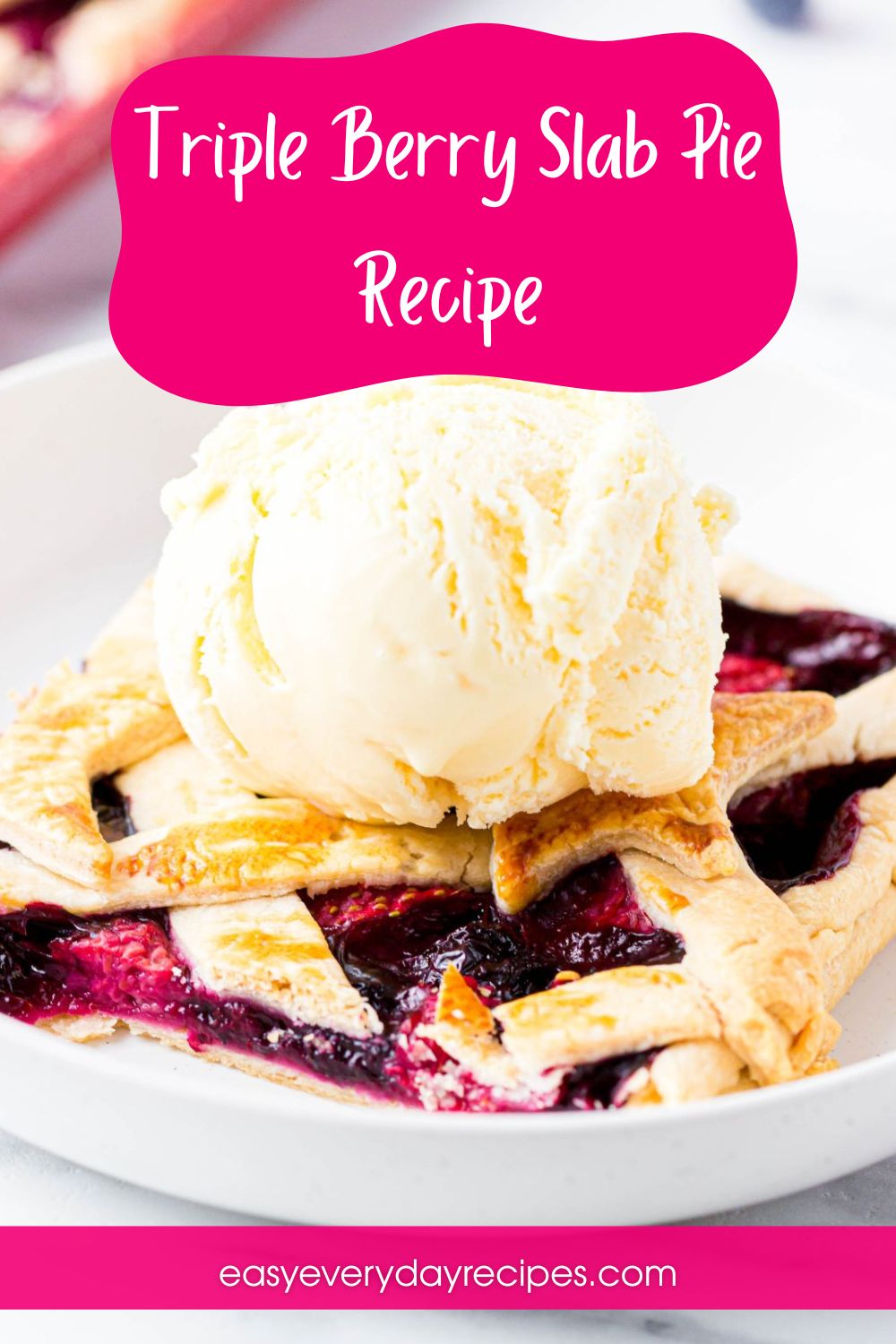 Triple Berry Slab Pie Recipe 13 Triple Berry Slab Pie Recipe pin