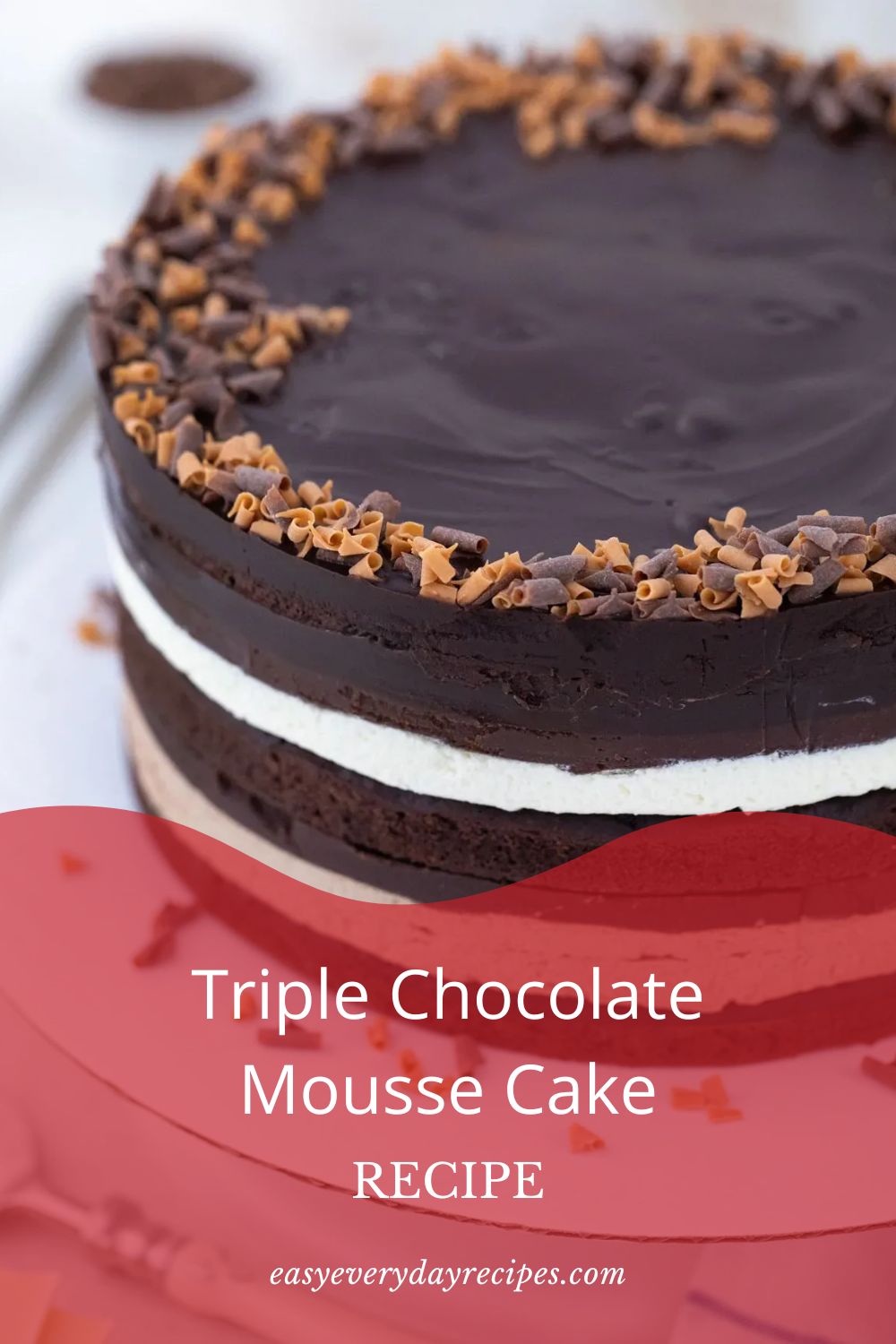 Triple Chocolate Mousse Cake Recipe 17 Triple Chocolate Mousse Cake Recipe pin