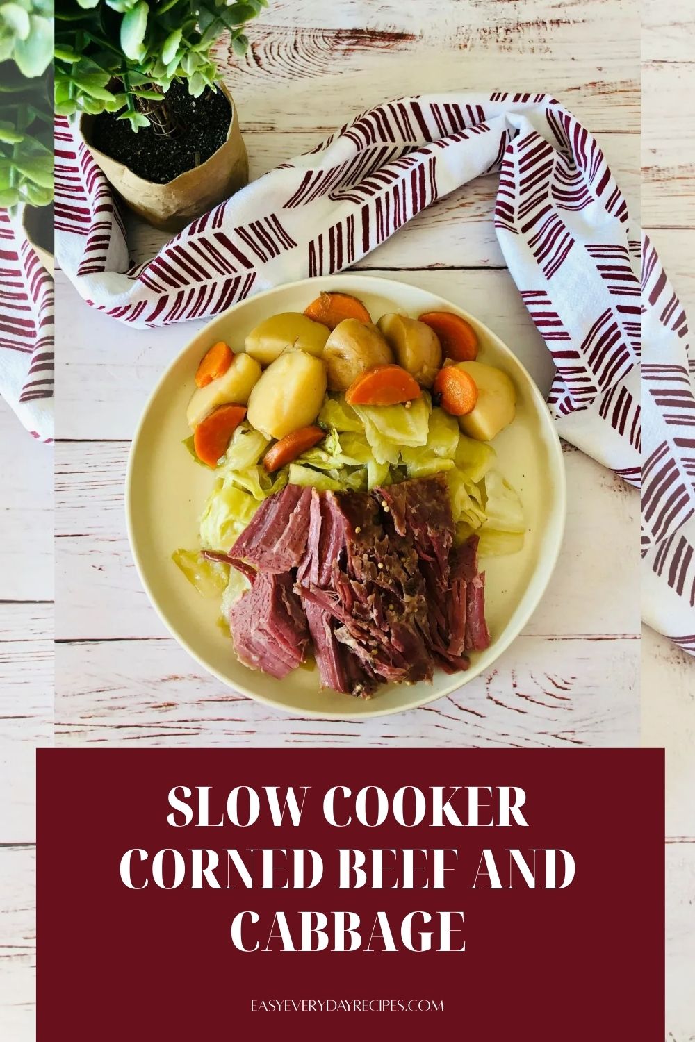 Crockpot Corned Beef and Cabbage Recipe 10 Slow Cooker Corned Beef and Cabbage pin
