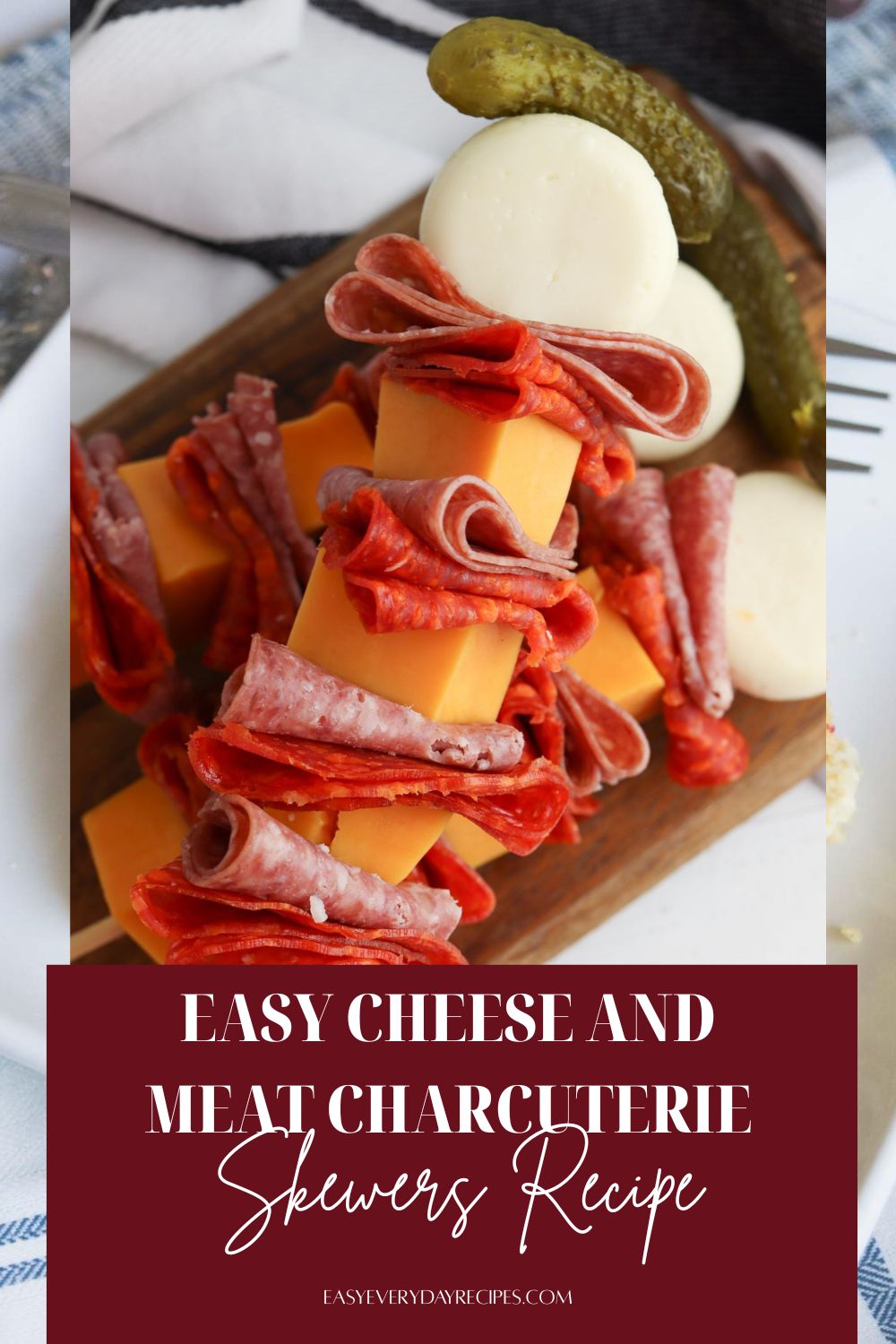 Easy Cheese and Meat Charcuterie Skewers Recipe 16 Easy Cheese and Meat Charcuterie Skewers Recipe pin 1