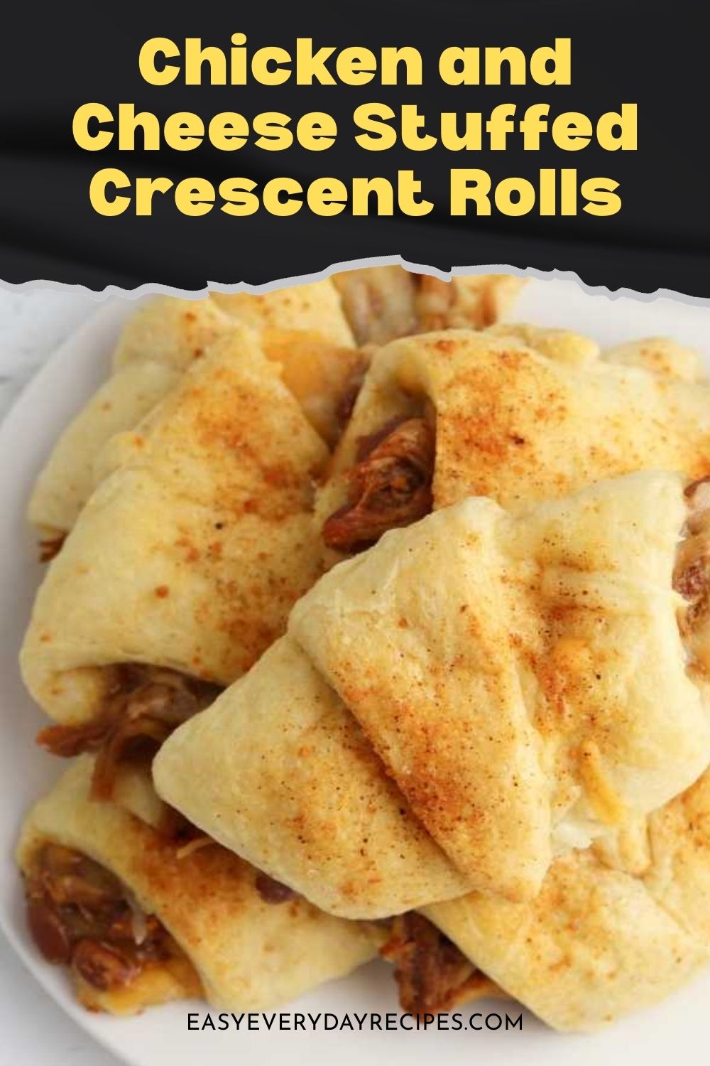 BBQ Chicken and Cheese Stuffed Crescent Rolls 15 Chicken and Cheese Stuffed Crescent Rolls pin