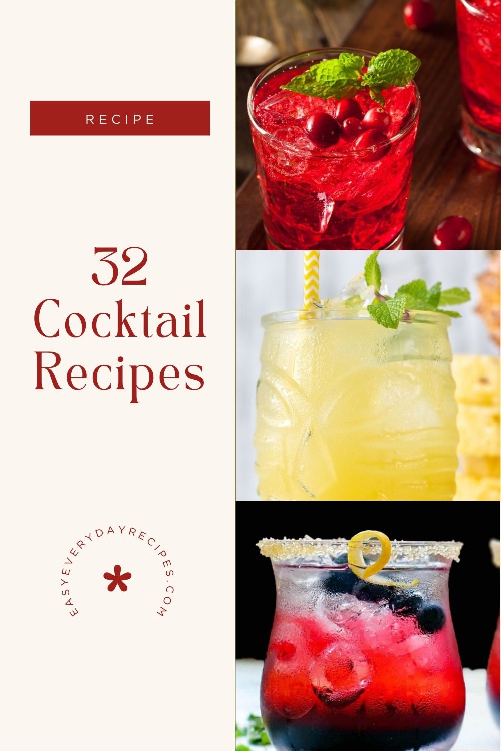 Sip Through the Seasons with These 32 Cocktail Recipes 36 32 Cocktail Recipes pin