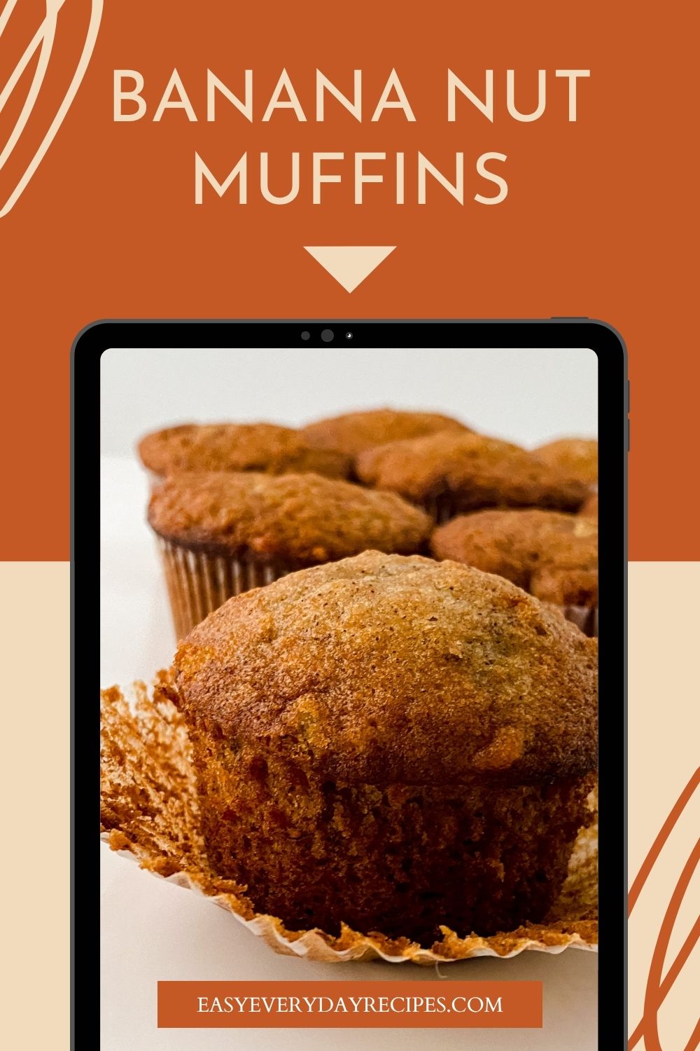 How to Make Banana Nut Muffins 12 Banana Nut Muffins pin