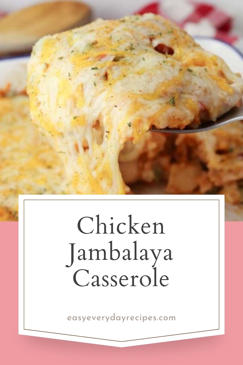 Cheesy Sausage and Chicken Jambalaya Casserole Recipe 13 Chicken Jambalaya Casserole pin