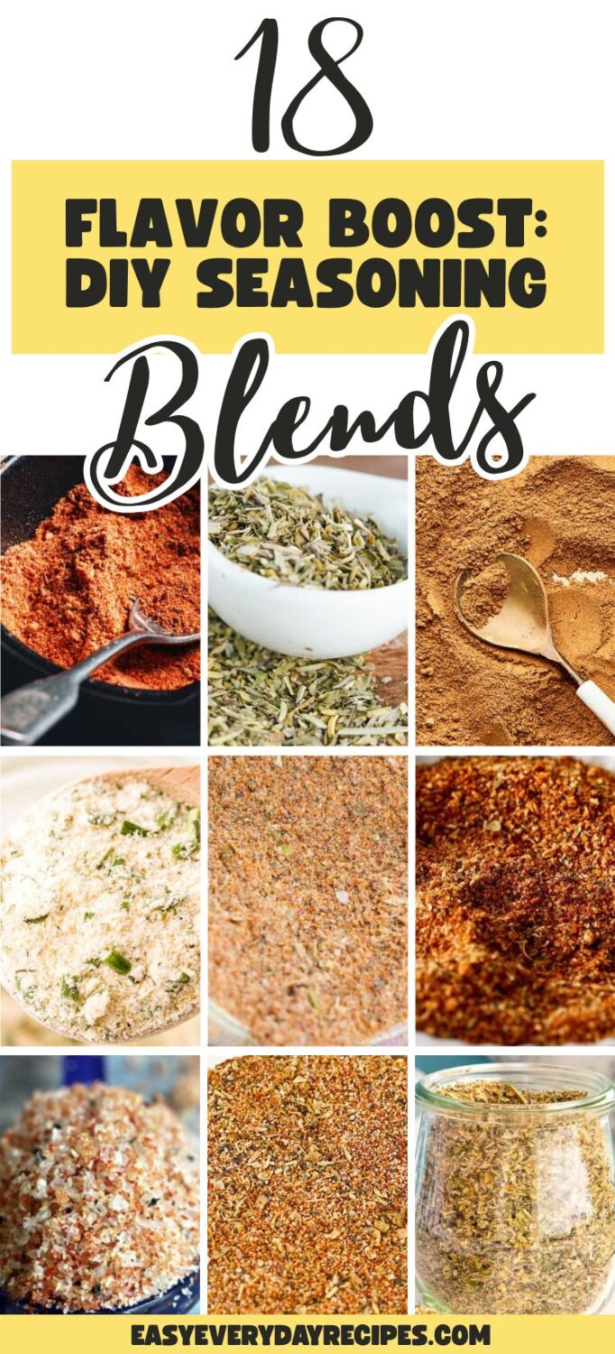 Spice Up Your Kitchen With These 18 Amazing Seasoning Blends 23 Flavor Boost 18 DIY Seasoning Blends pin