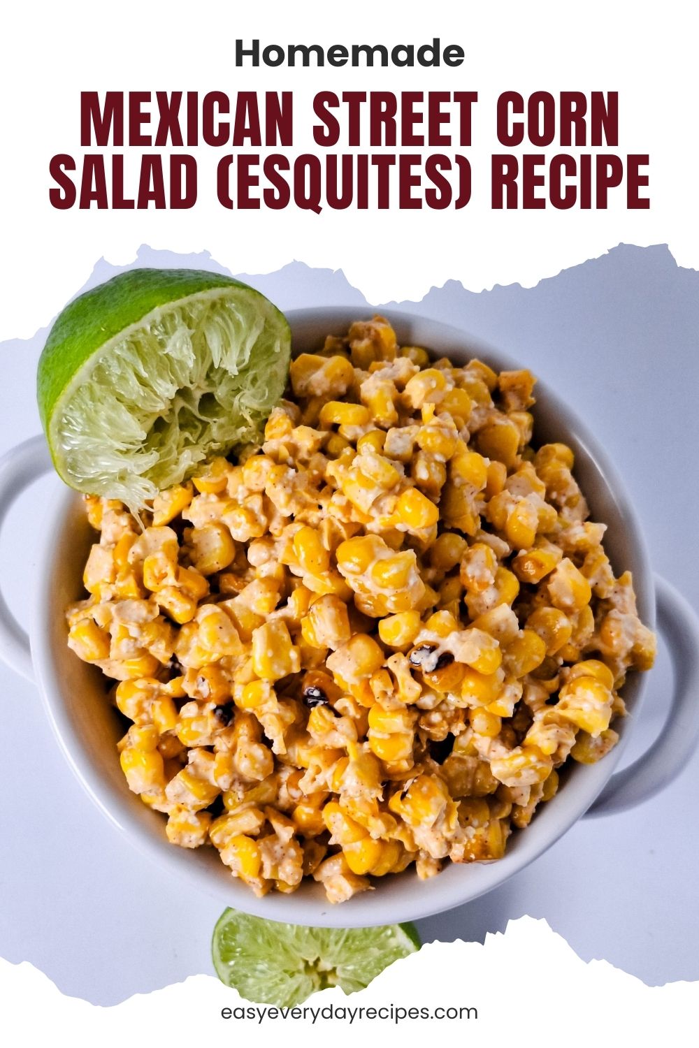 Homemade Mexican Street Corn Salad (Esquites) Recipe 7 Homemade Mexican Street Corn Salad Esquites Recipe pin