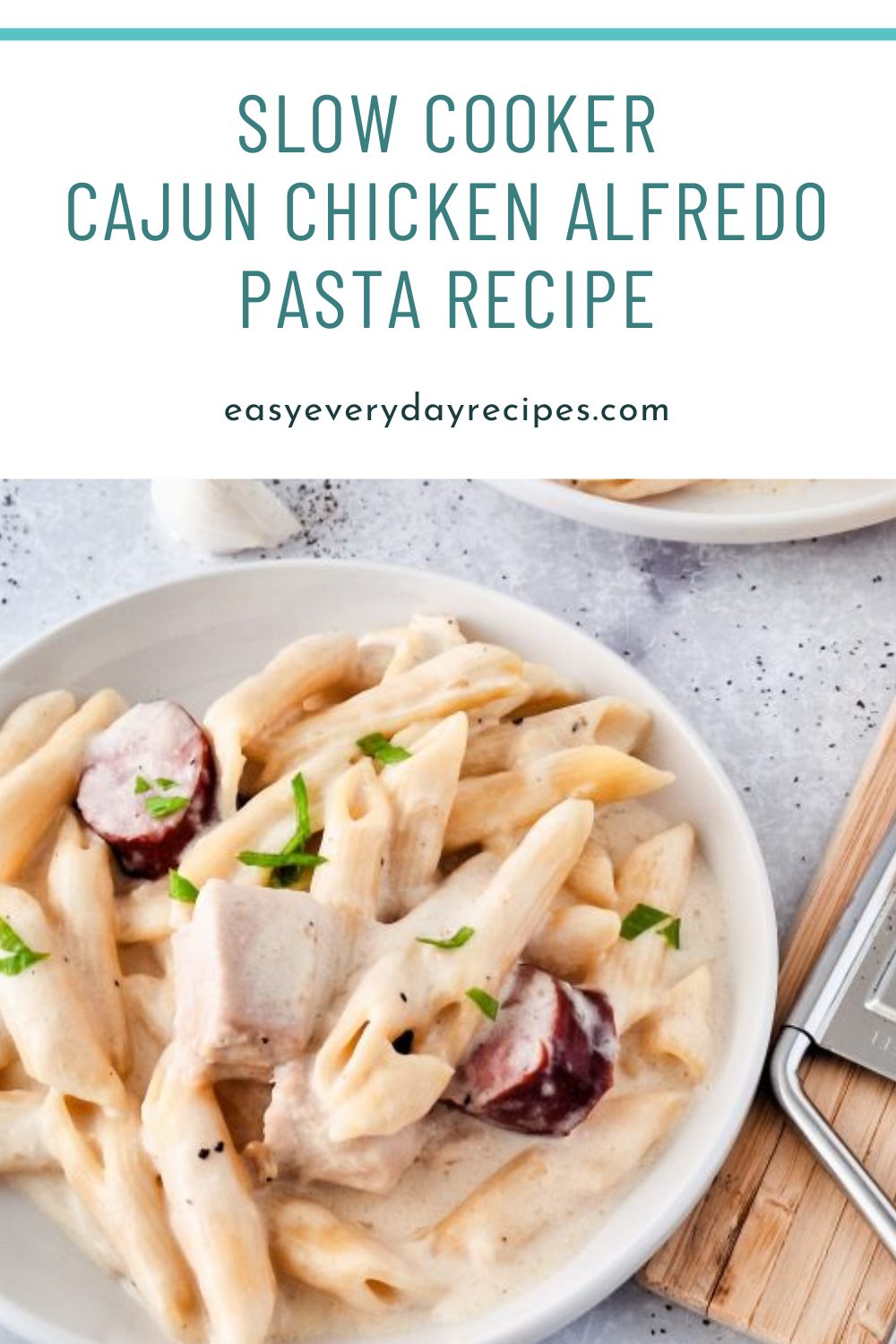 Slow Cooker Cajun Chicken Alfredo Pasta Recipe 13 Slow Cooker Cajun Chicken Alfredo Pasta Recipe pin 1
