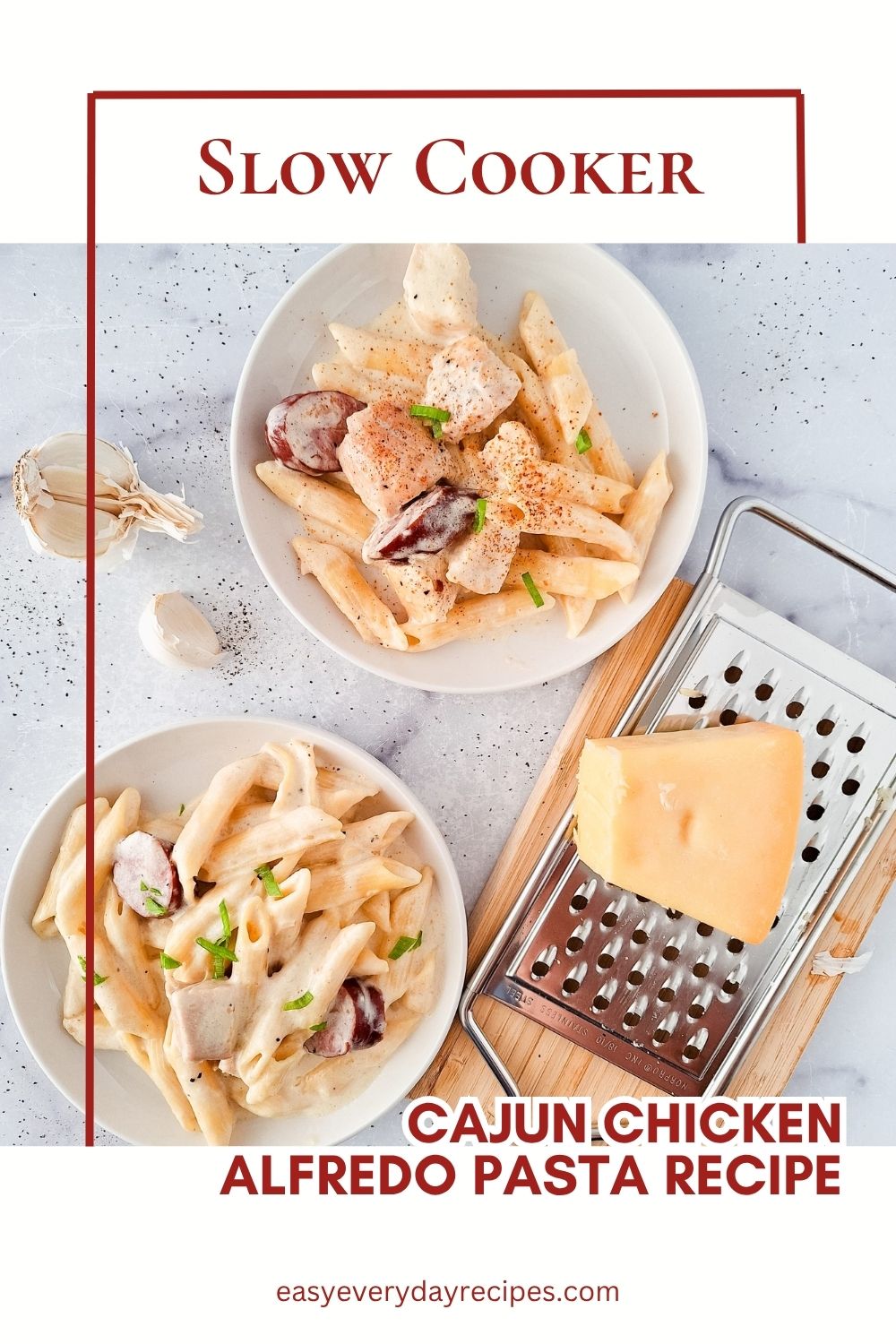 Slow Cooker Cajun Chicken Alfredo Pasta Recipe 14 Slow Cooker Cajun Chicken Alfredo Pasta Recipe pin 2