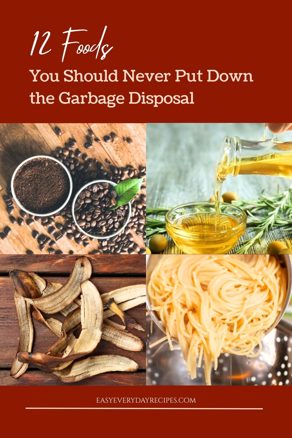 12 Foods You Should Never Put Down the Garbage Disposal pin 1