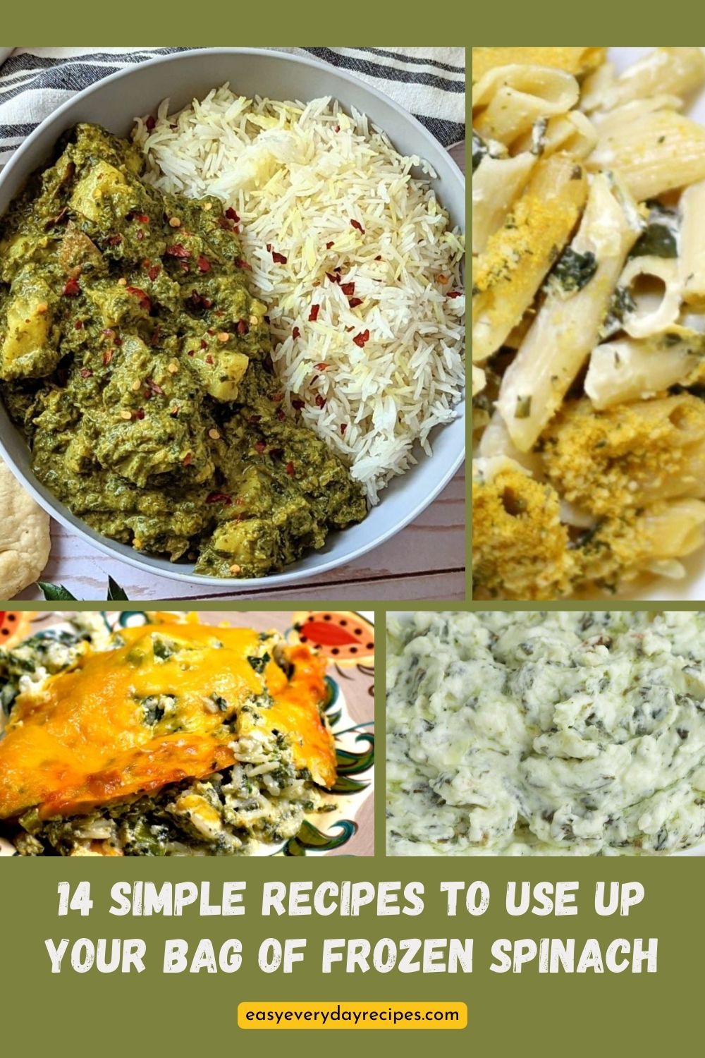 14 Simple Recipes to Use Up Your Bag of Frozen Spinach 19 14 Simple Recipes to Use Up Your Bag of Frozen Spinach pin 1