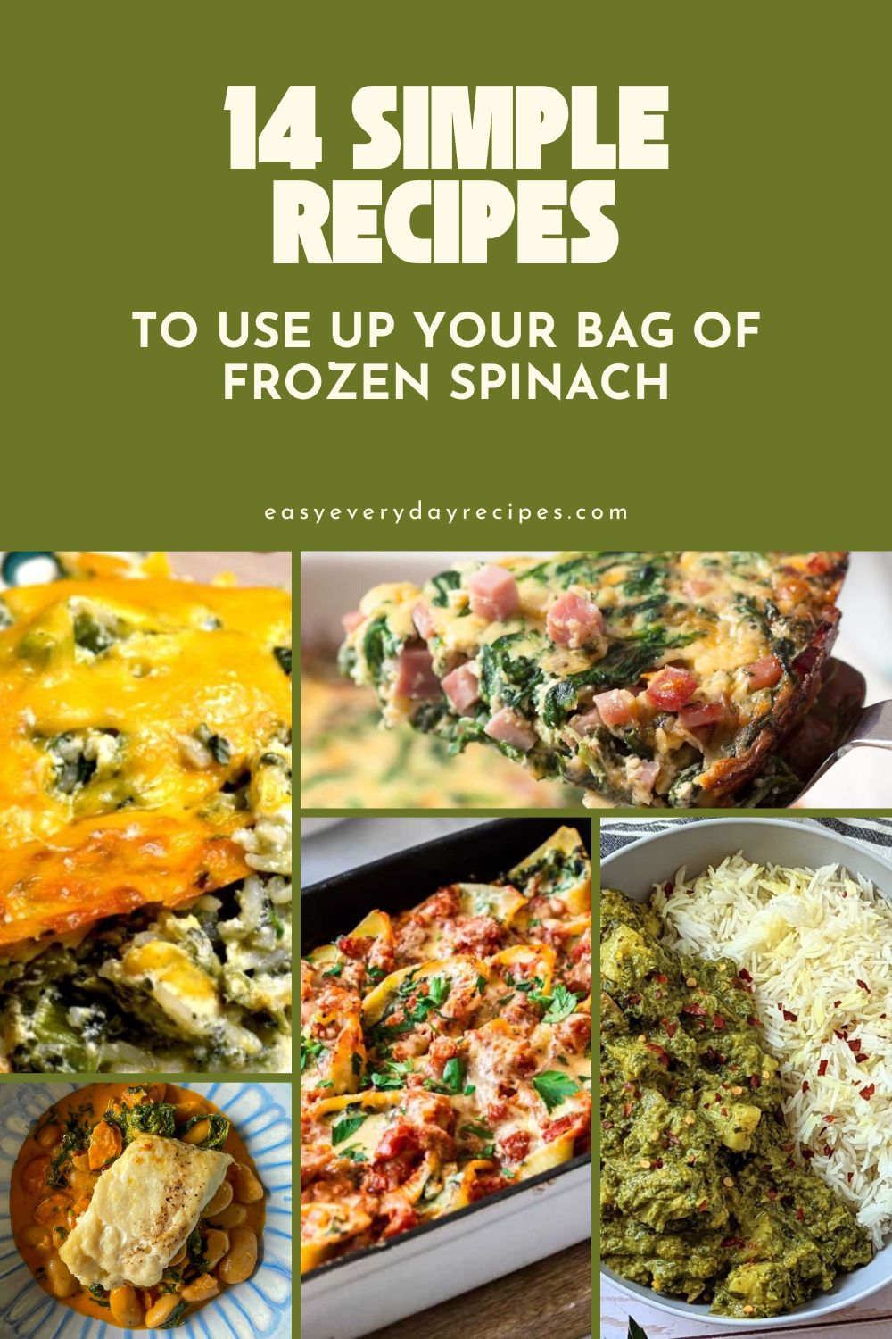 14 Simple Recipes to Use Up Your Bag of Frozen Spinach 18 14 Simple Recipes to Use Up Your Bag of Frozen Spinach pin