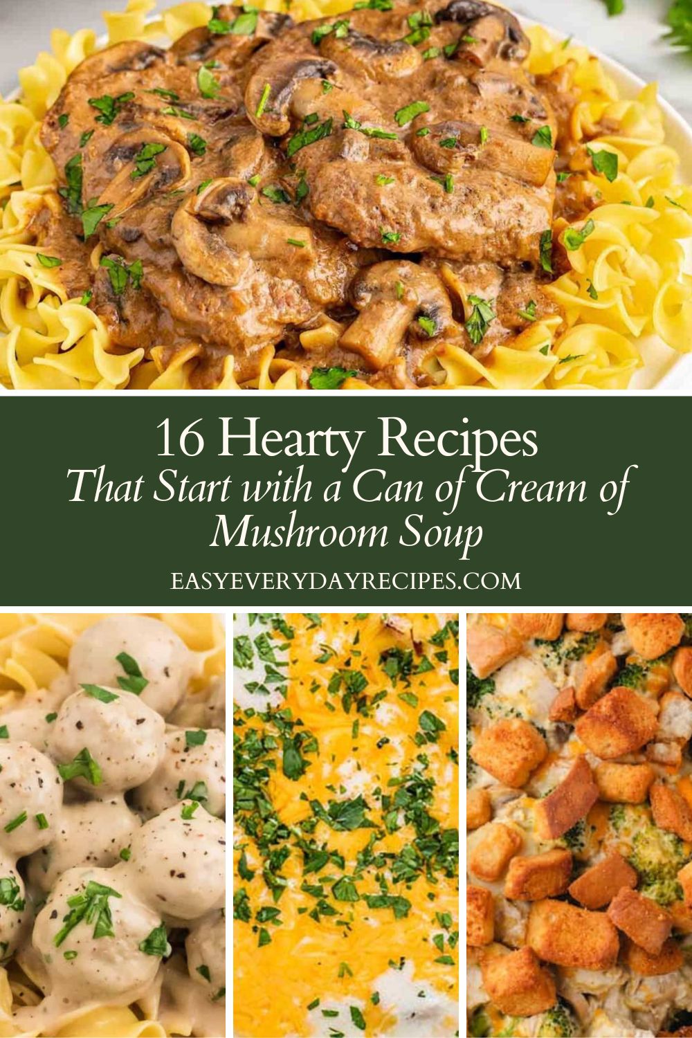 16 Hearty Recipes That Start with a Can of Cream of Mushroom Soup 20 16 Hearty Recipes That Start with a Can of Cream of Mushroom Soup pin