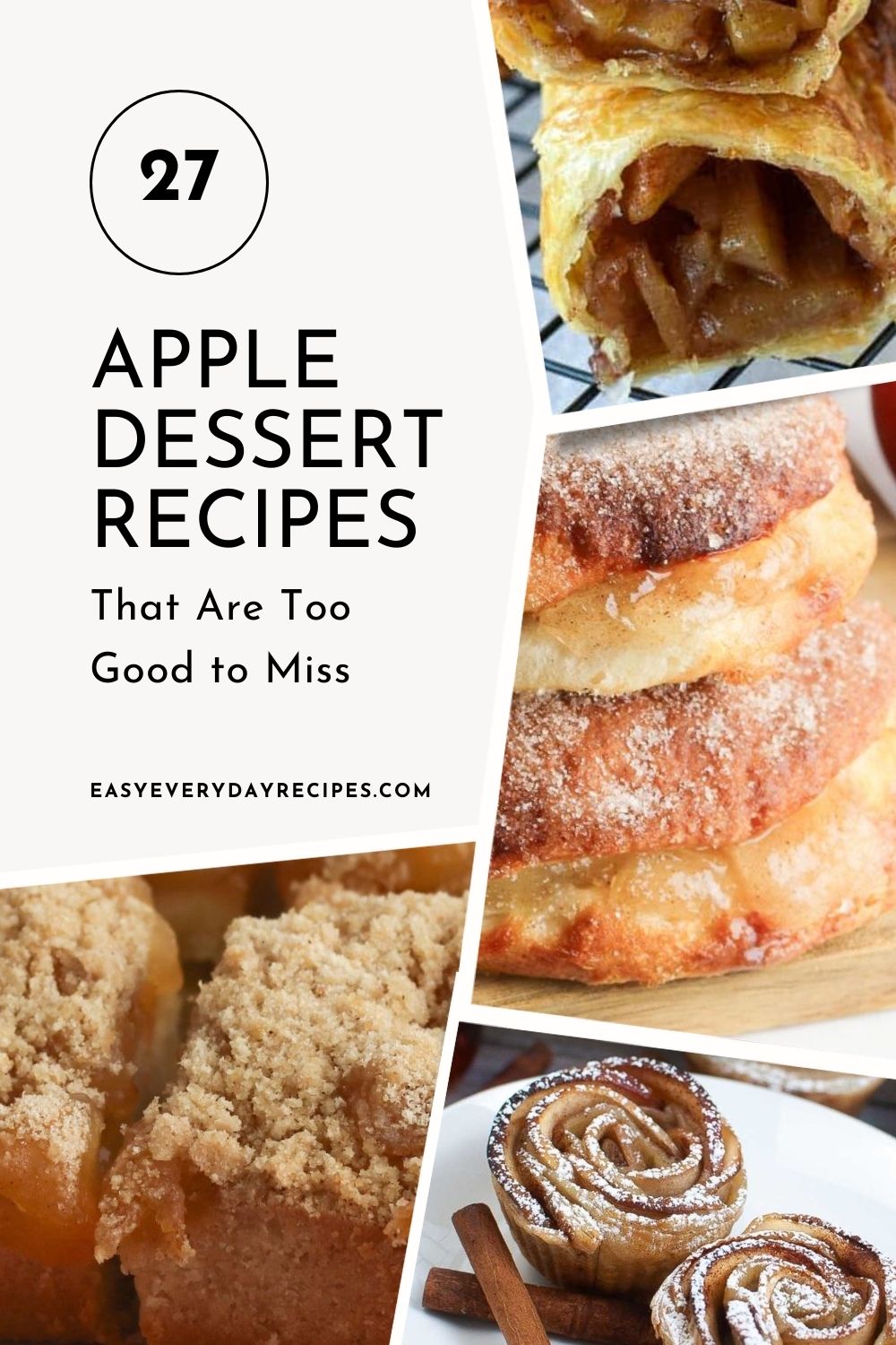 27 Apple Dessert Recipes That Will Make You Wonder Why You Didn’t Try Them Sooner 33 27 Apple Dessert Recipes That Are Too Good to Miss pin