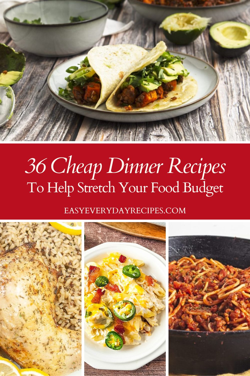 36 Cheap Dinner Recipes To Help Stretch Your Food Budget 40 36 Cheap Dinner Recipes To Help Stretch Your Food Budget pin 1