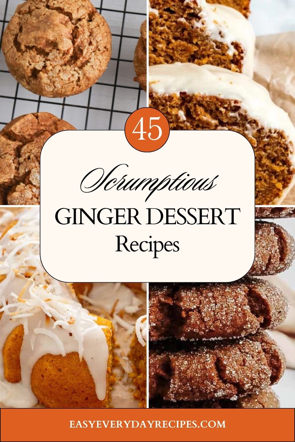 45 Scrumptious Ginger Desserts That Are a Perfect Mix of Sugar and Spice 50 45 Scrumptious Ginger Dessert Recipes pin