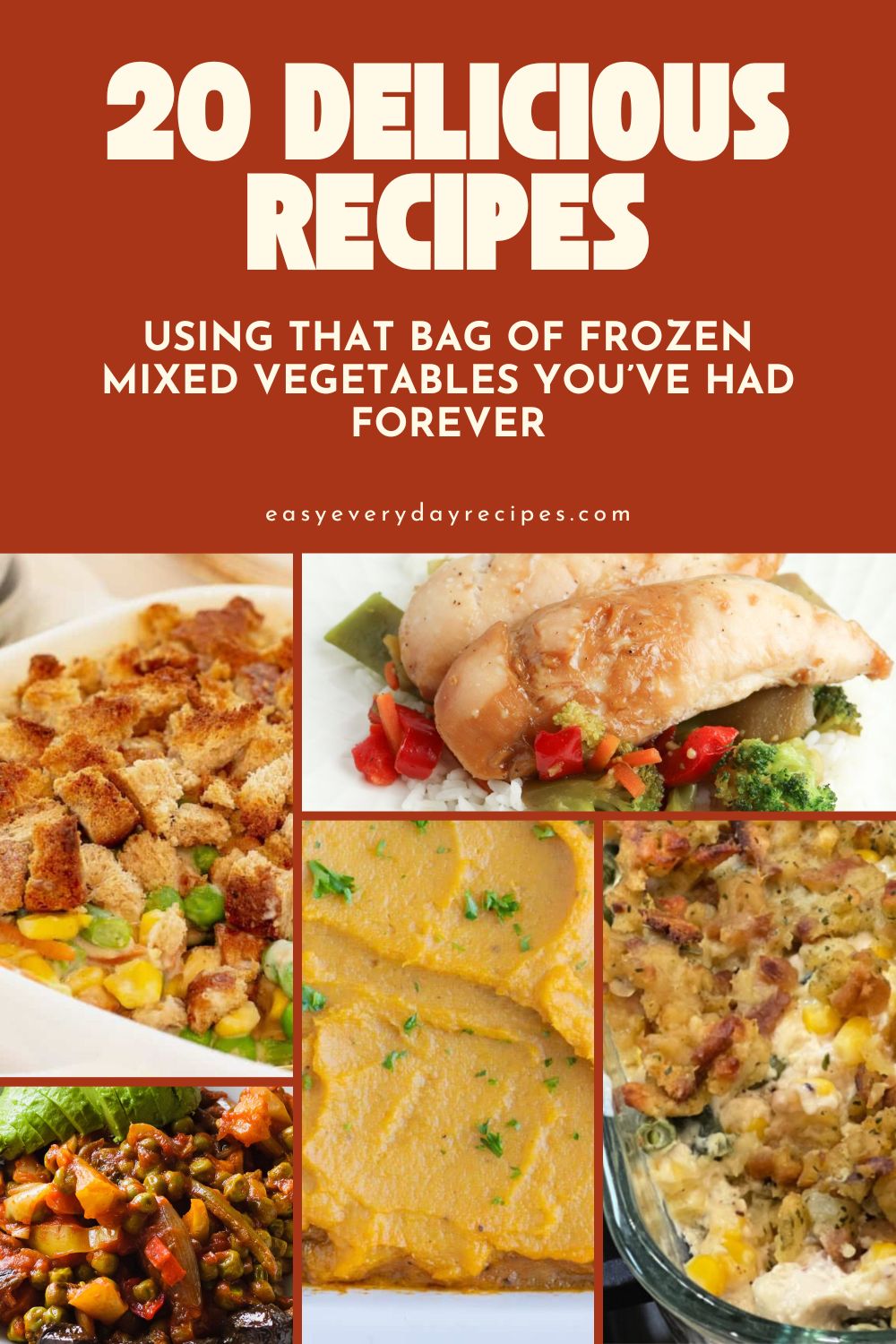 20 Delicious Recipes Using That Bag of Frozen Mixed Vegetables You've Had Forever 24 20 Delicious Recipes Using That Bag of Frozen Mixed Vegetables Youve Had Forever pin