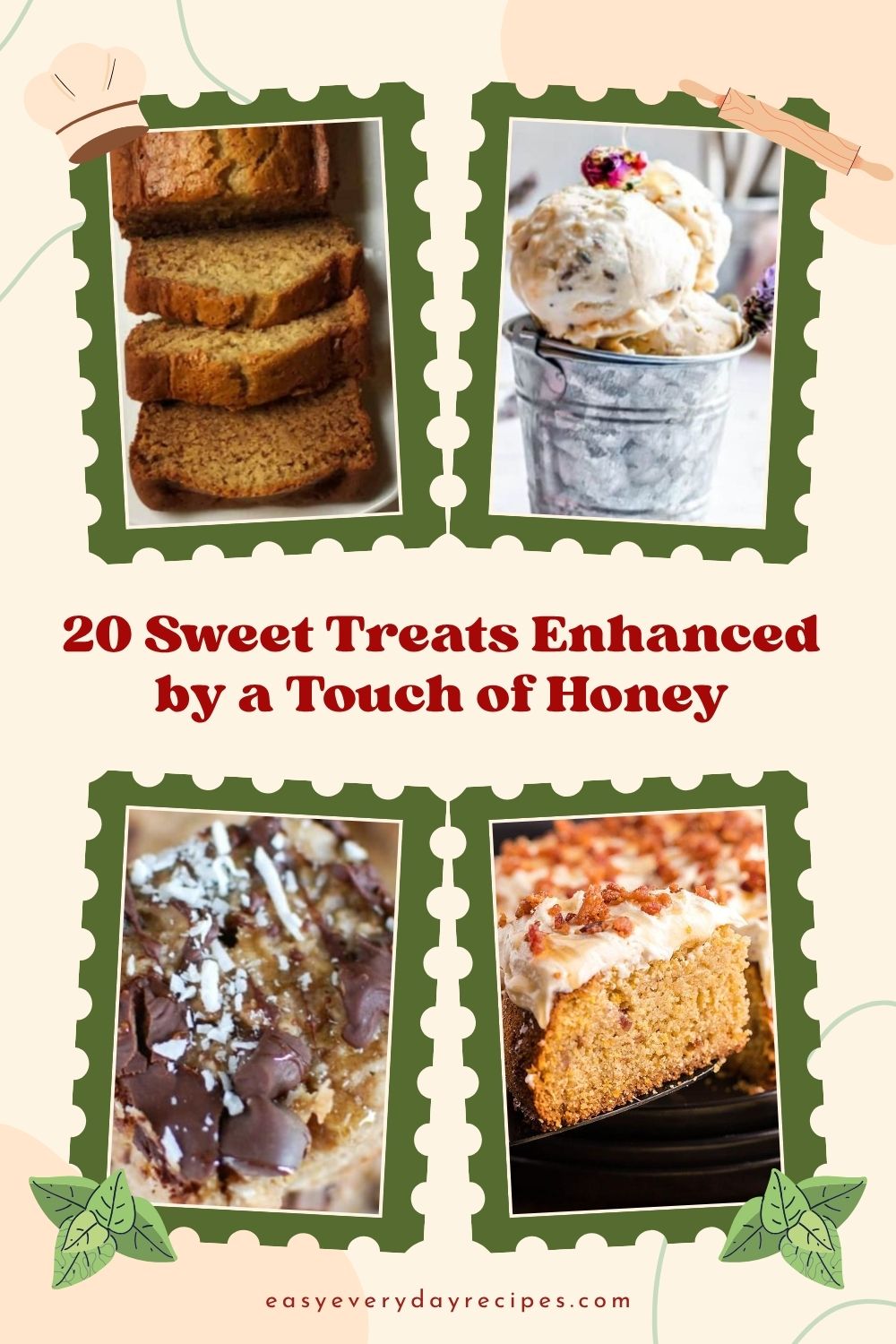 20 Delectable Desserts with a Subtle Honey Twist 27 20 Sweet Treats Enhanced by a Touch of Honey pin