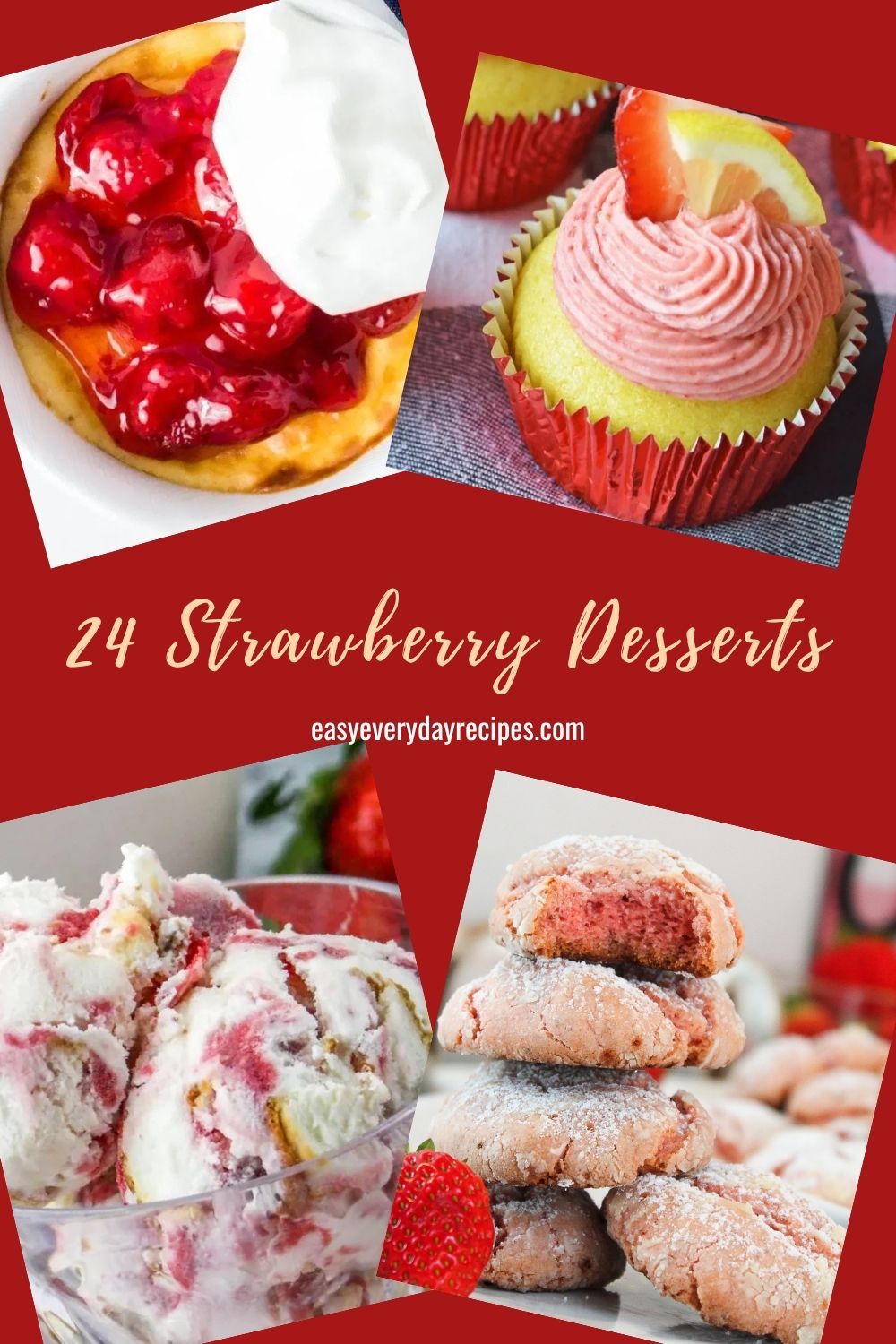 24 Strawberry Desserts to Swoon Over from Mom's Recipe Box 30 24 Strawberry Desserts to Swoon Over from Moms Recipe Box pin 1