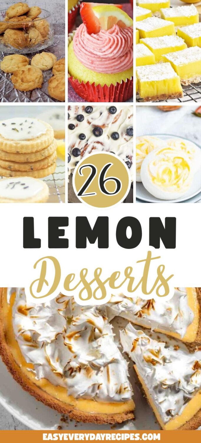 26 Lemon Desserts That Taste a Little Like Sunshine 31 26 Lemon Desserts pin