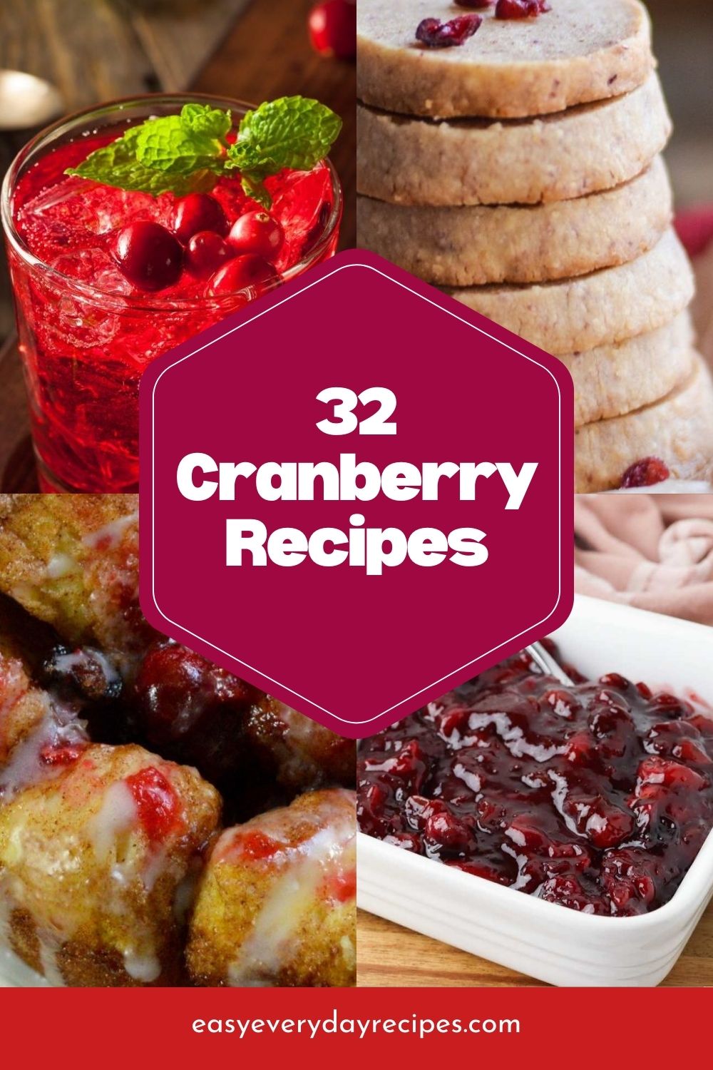 32 Cranberry Recipes You'll Want to Make Forever 36 32 Cranberry Recipes pin