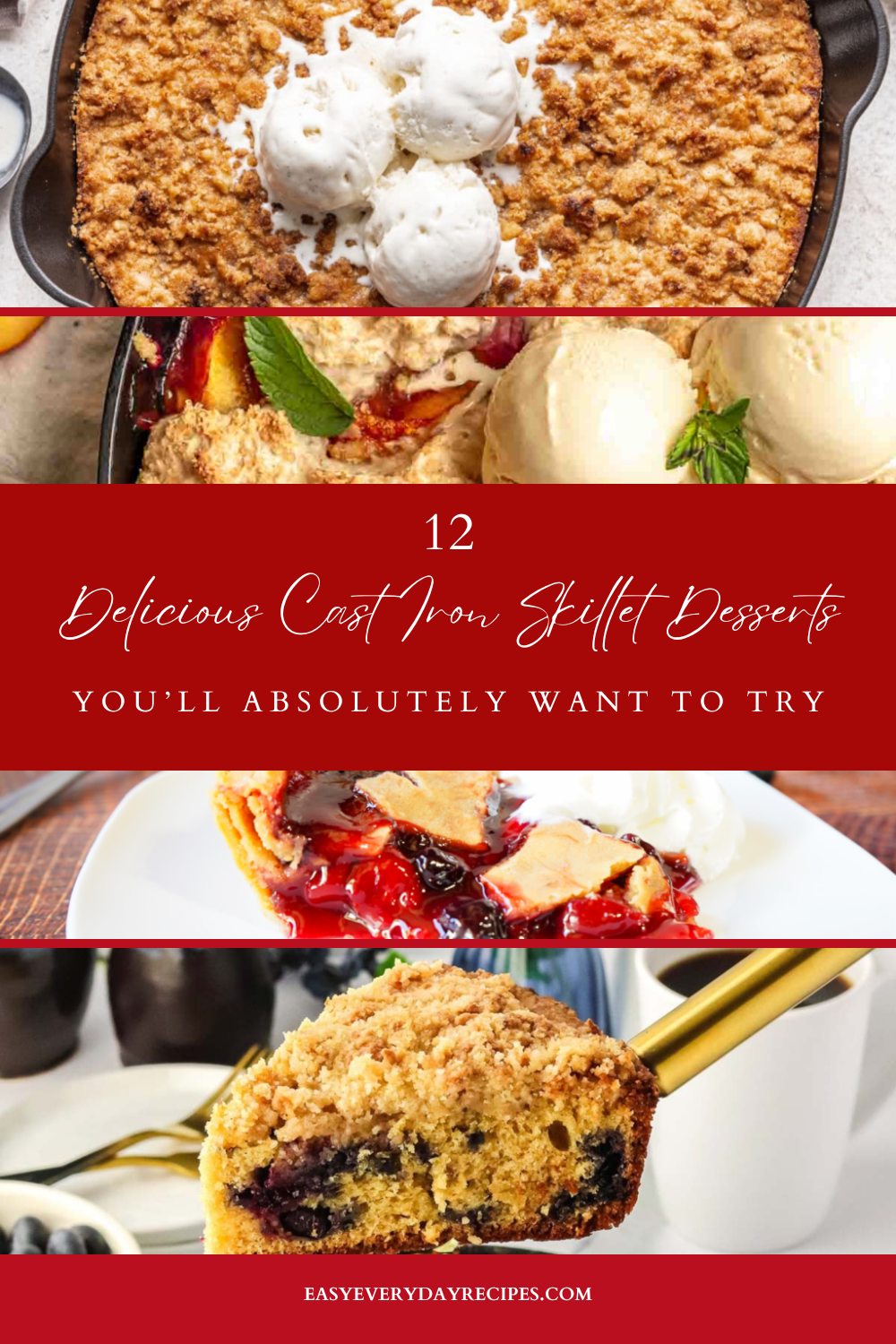 12 Delicious Cast Iron Skillet Desserts You’ll Absolutely Want to Try 16 12 Delicious Cast Iron Skillet Desserts Youll Absolutely Want to Try pin