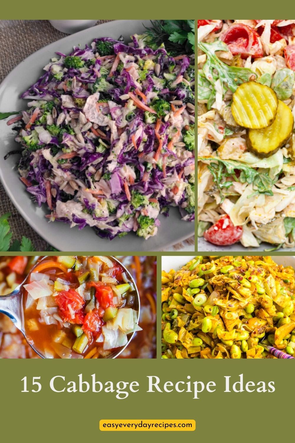 15 Cabbage Dishes That Are Way More Delicious Than You’d Expect 20 15 Cabbage Recipe Ideas pin