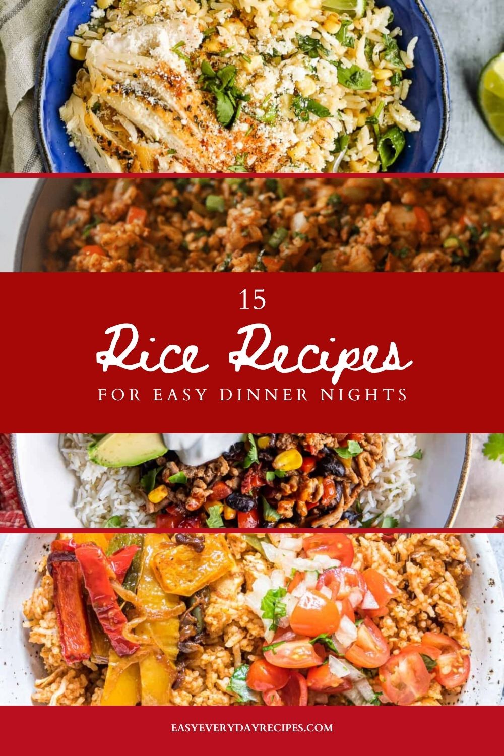 15 Rice Recipes for Easy Dinner Nights pin