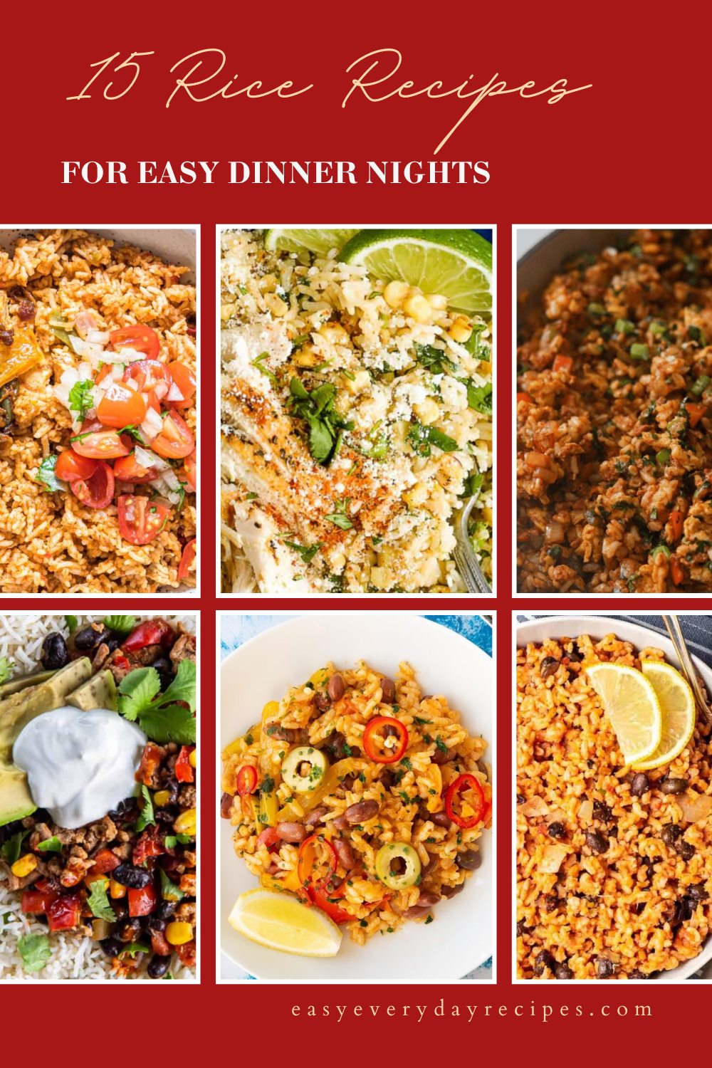 15 Rice Recipes for Easy Dinner Nights 19 15 Rice Recipes for Easy Dinner Nights pin