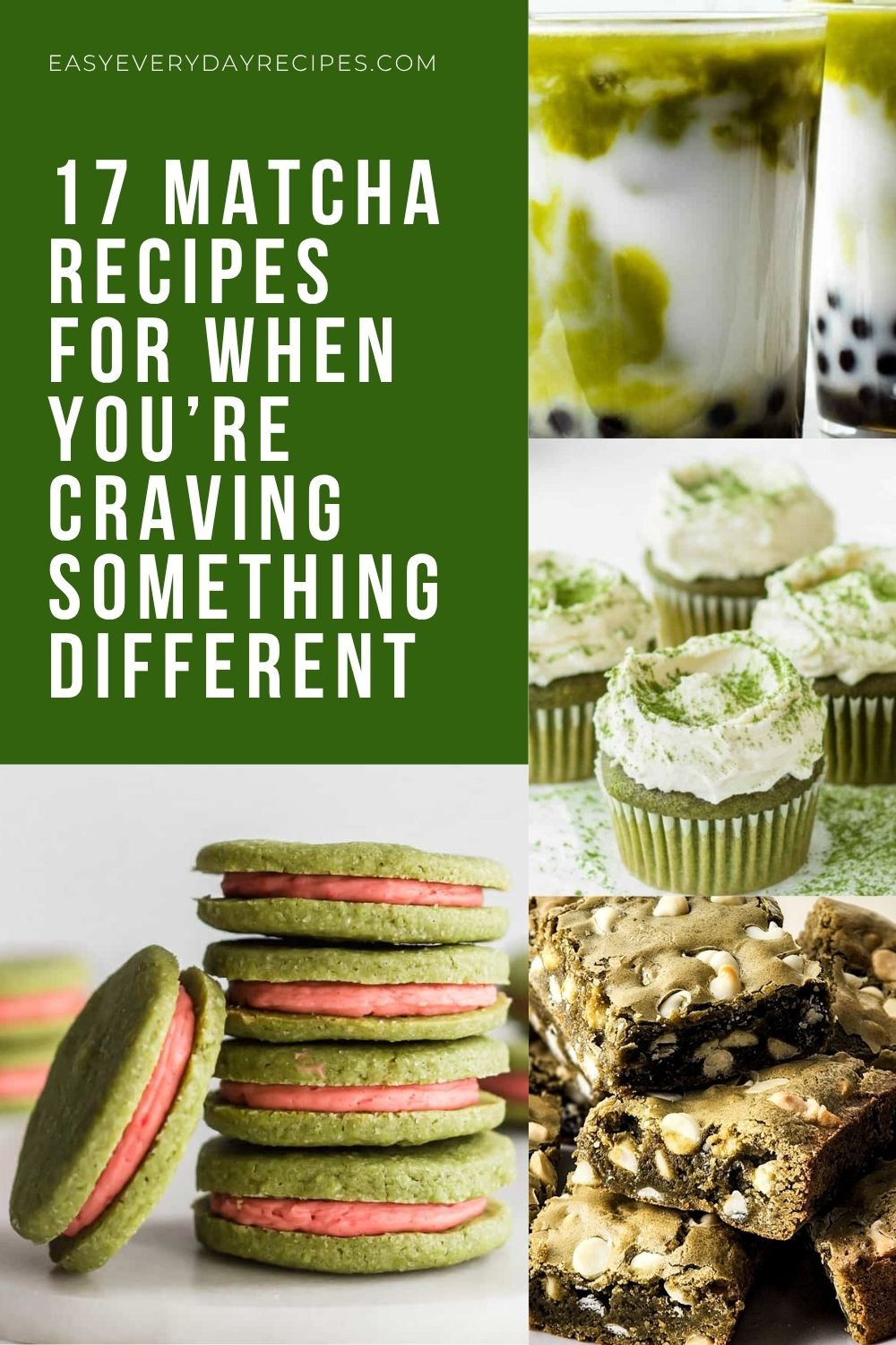 17 Matcha Recipes for When You’re Craving Something Different 23 17 Matcha Recipes for When Youre Craving Something Different pin 1