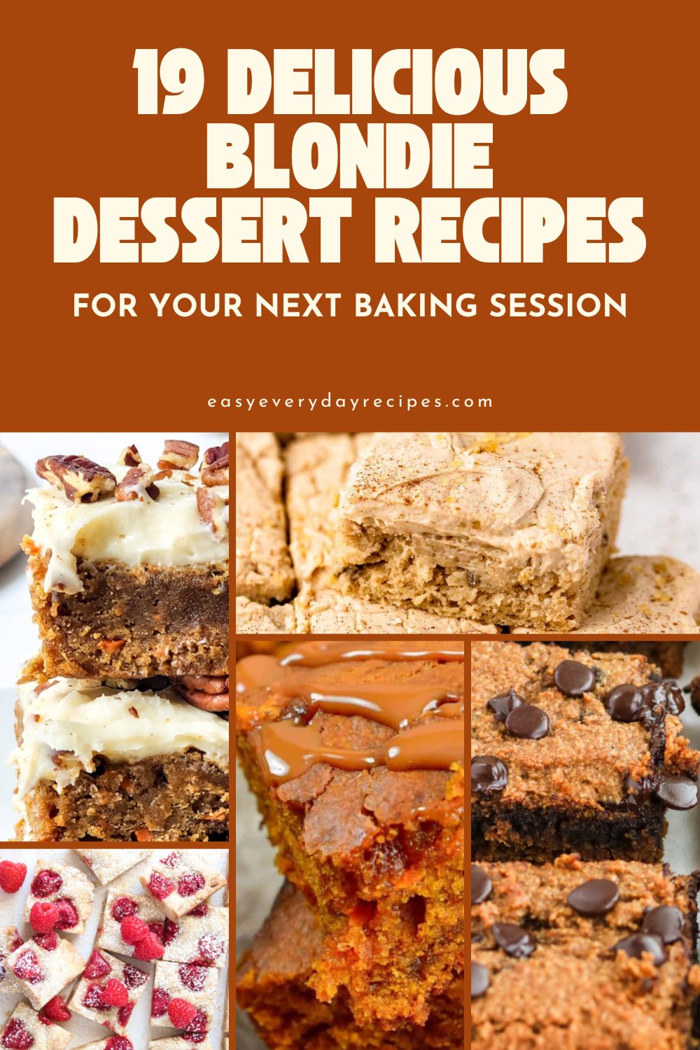 19 Delicious Blondie Dessert Recipes for Your Next Baking Session pin