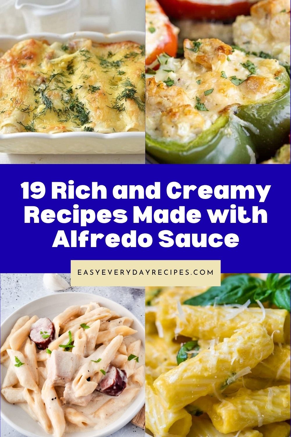 19 Rich and Creamy Recipes Made with Alfredo Sauce pin 2