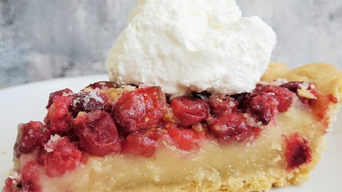 20 Homemade Pies That Wow Every Time 19 Cranberry Custard Pie