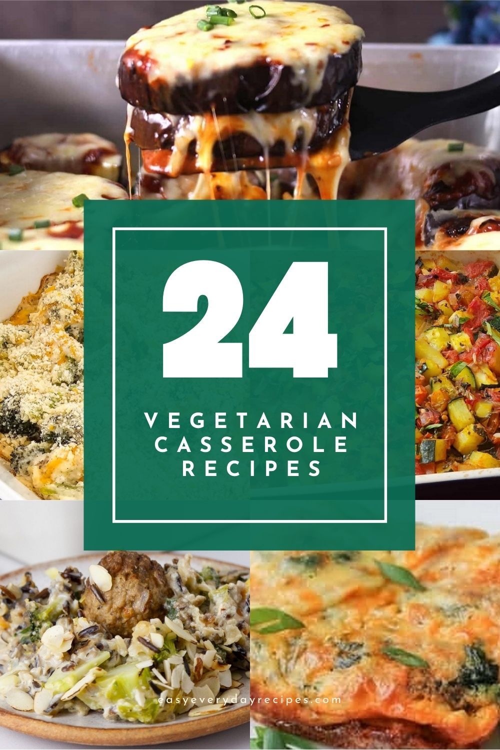 24 Easy, Delicious, and Meatless Vegetarian Casserole Recipes 8 24 Vegetarian Casserole Recipes pin